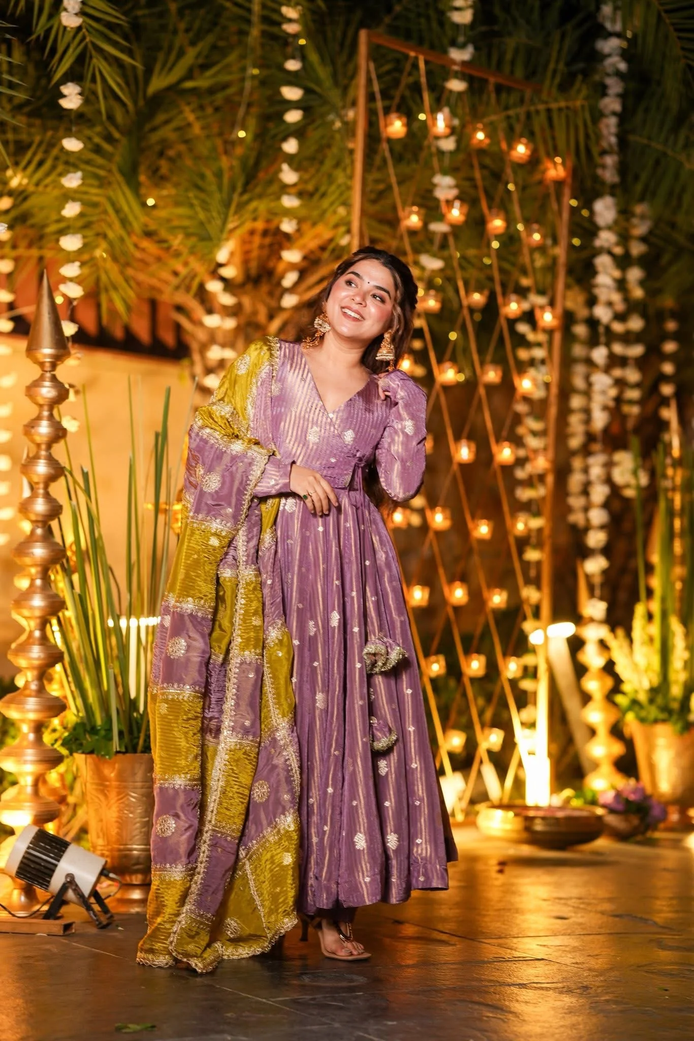 Aarunika Silk Wedding Wear Anarkali Suit Set - Image 3