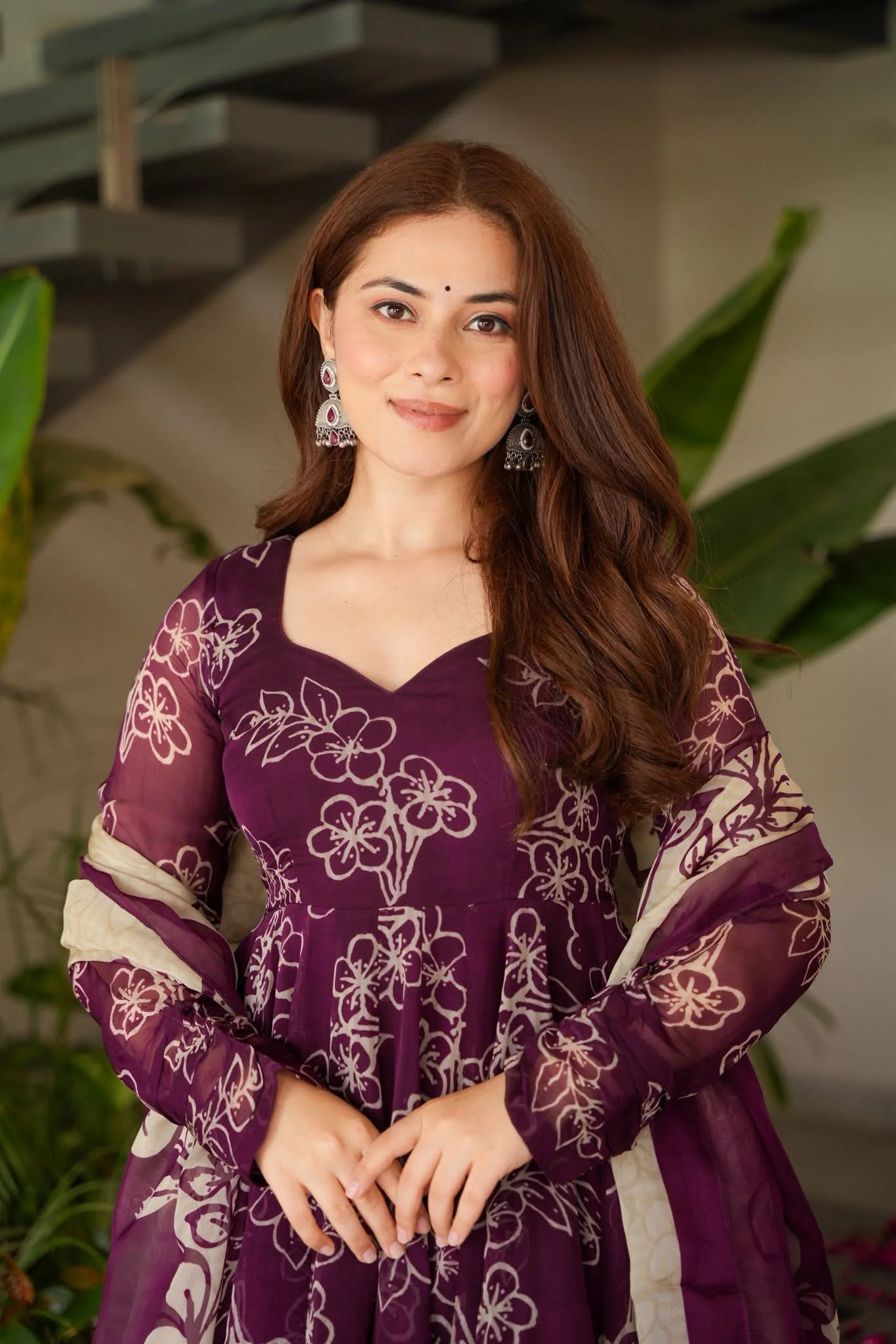 Aristea Floral Organza Suit Set - Image 5
