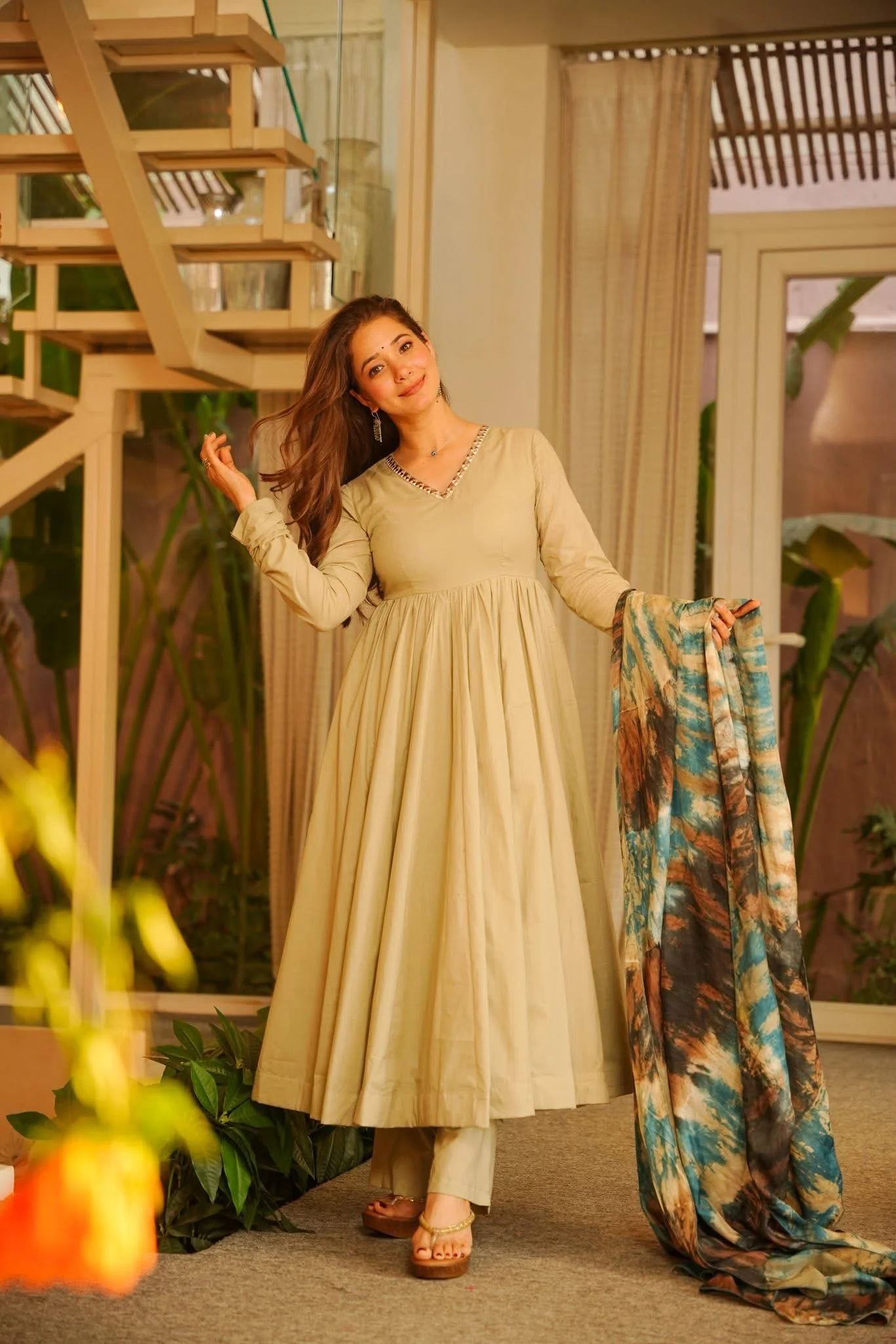 Bani Cotton Anarkali Suit Set - Image 2