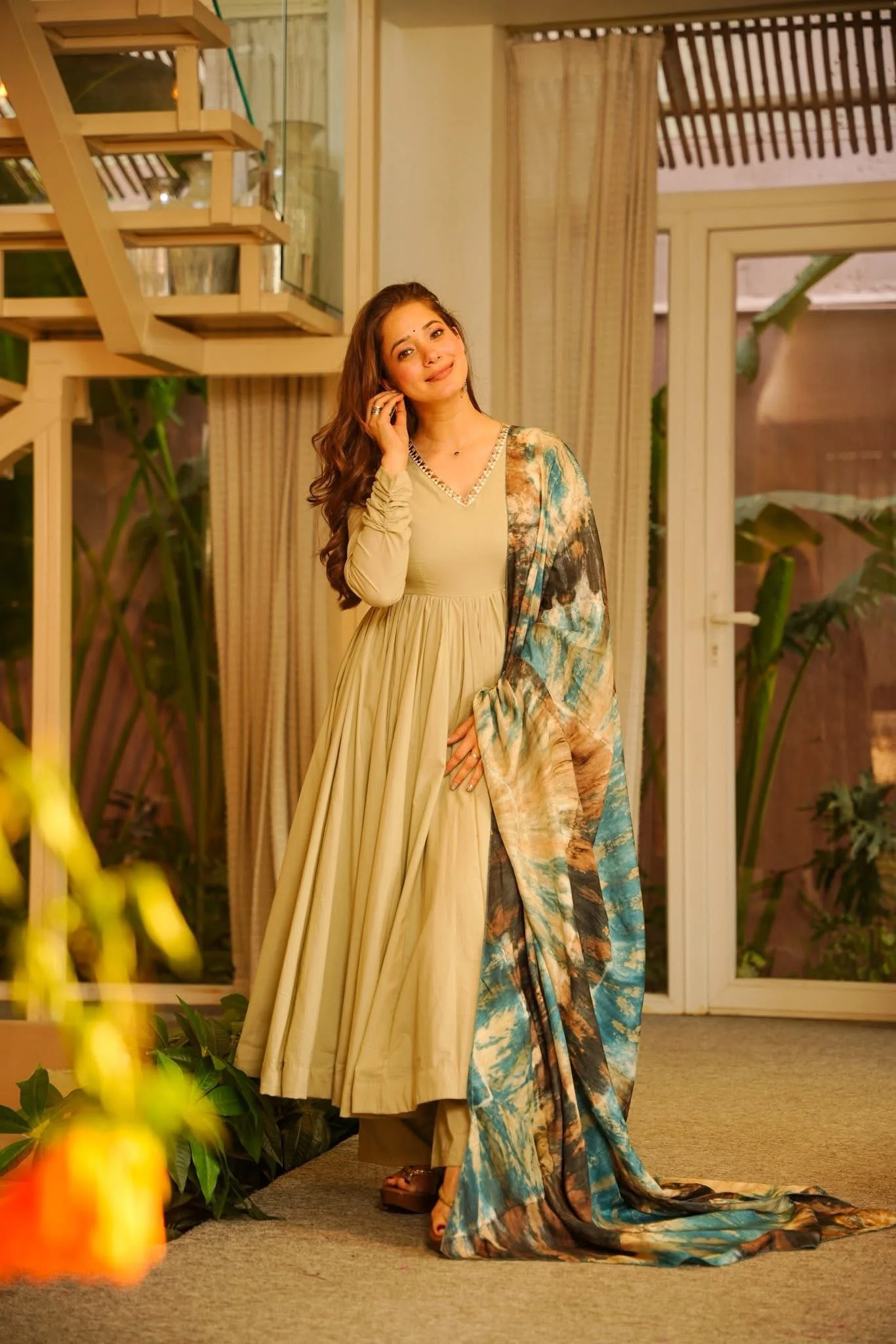 Bani Cotton Anarkali Suit Set - Image 4