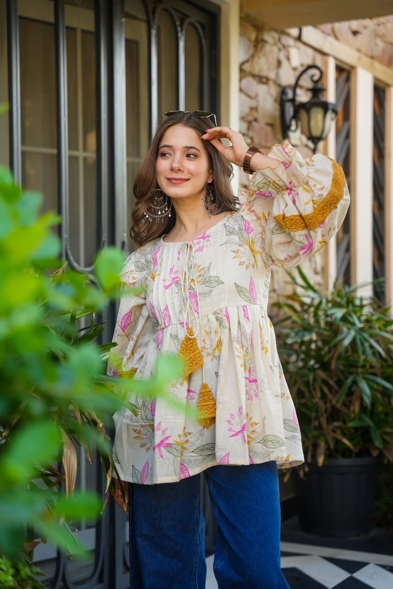 Bare Bloom Cotton Top - Image 2