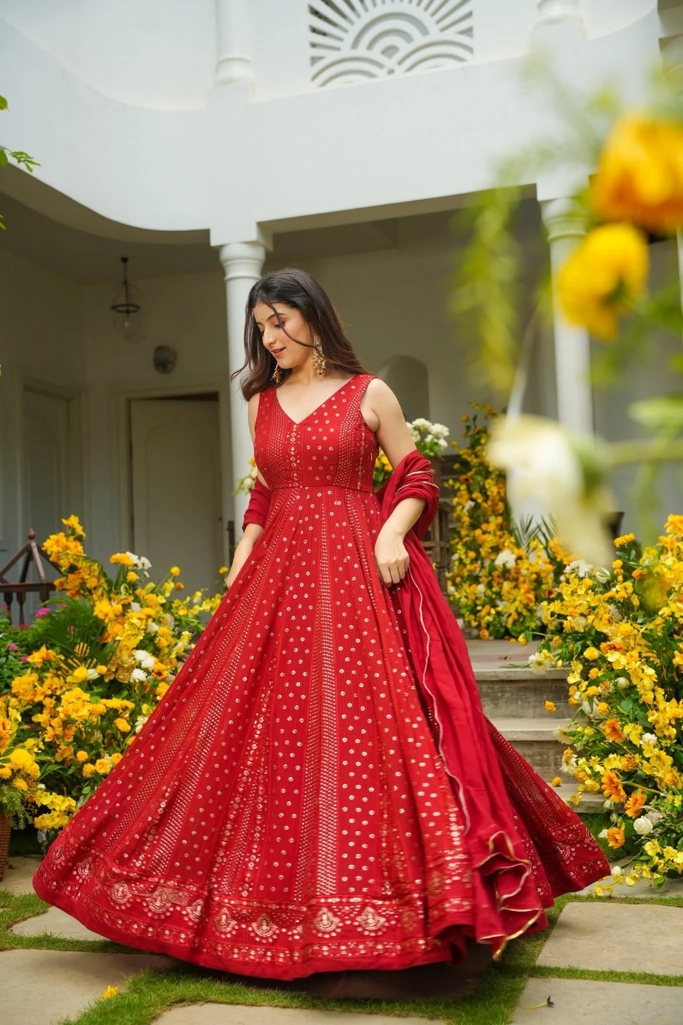 Bhargavi Georgette Festive Wear Maxi Set - Image 3