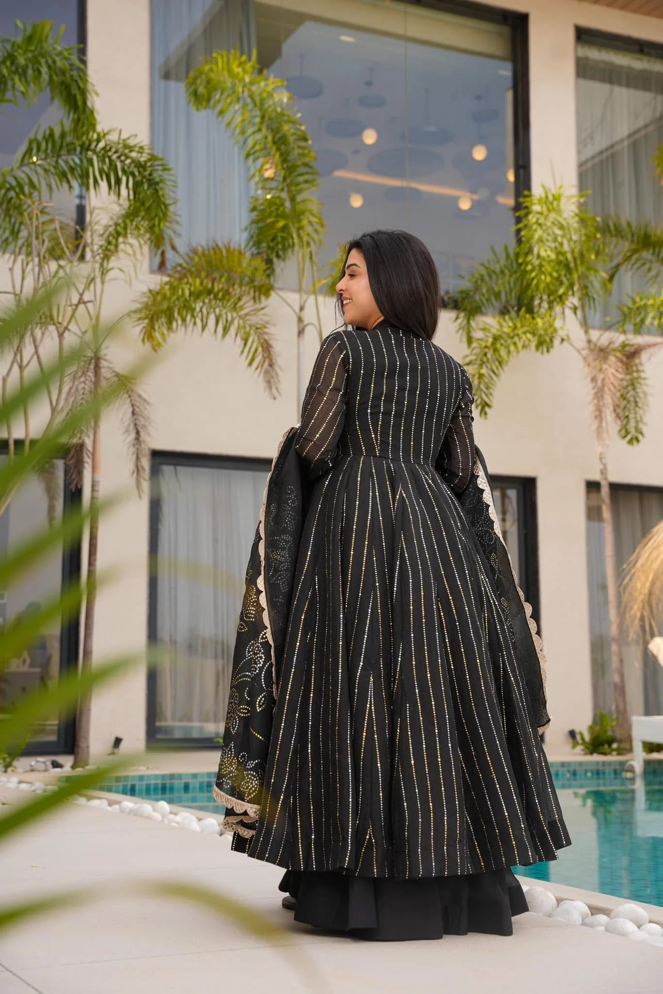 Black Canvas Suit Set - Image 3
