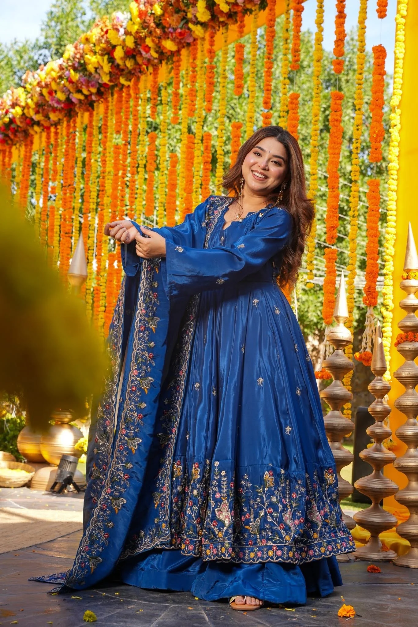 Bluvara Wedding Wear Anarkali Set - Image 6