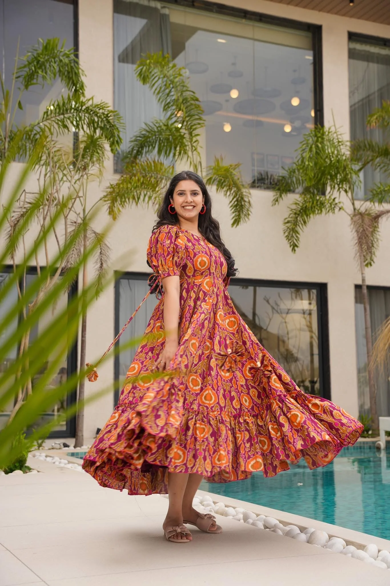 Bohemian Bloom Cotton Dress - Image 2