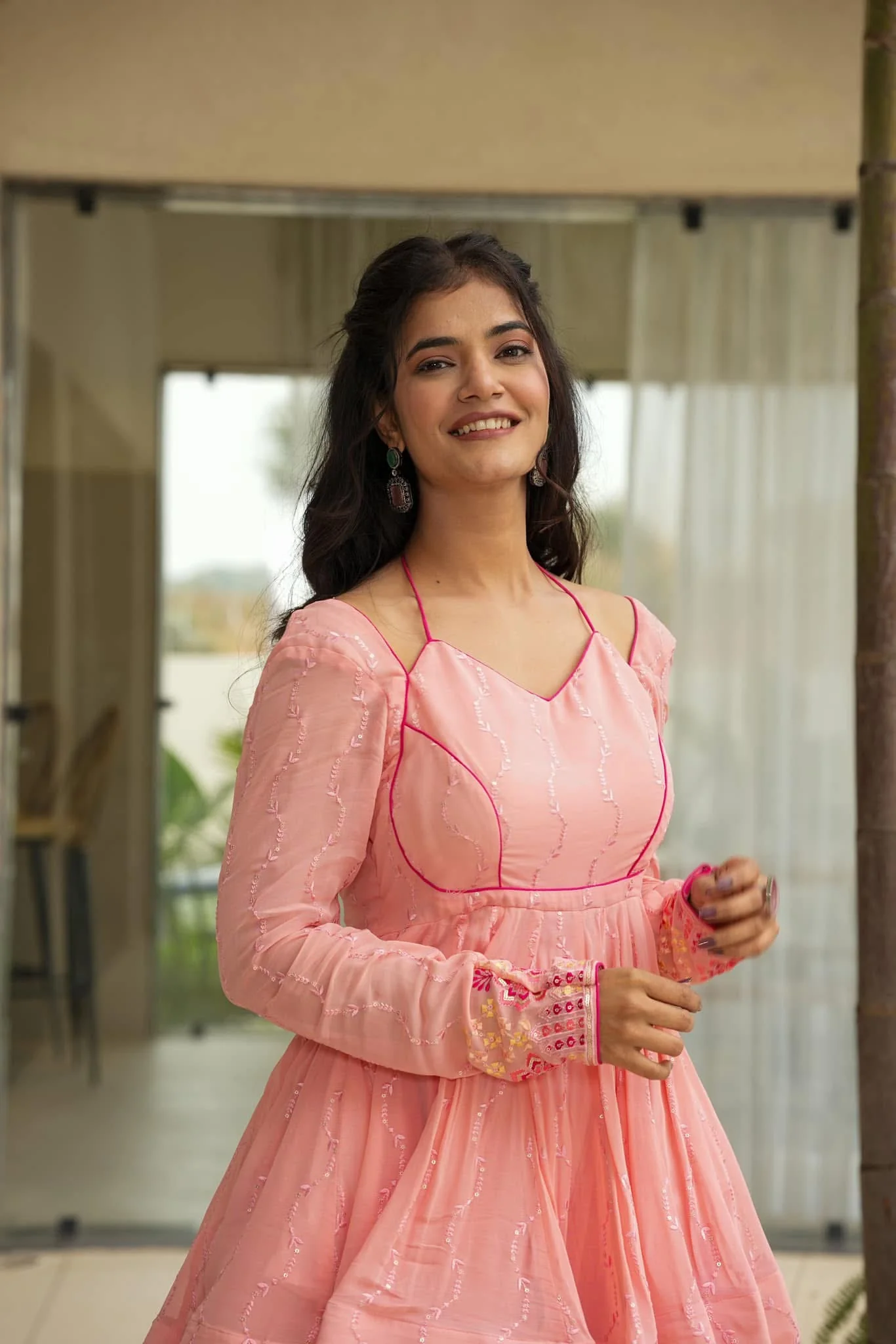 Diksha light embroidered georgette set - Image 2