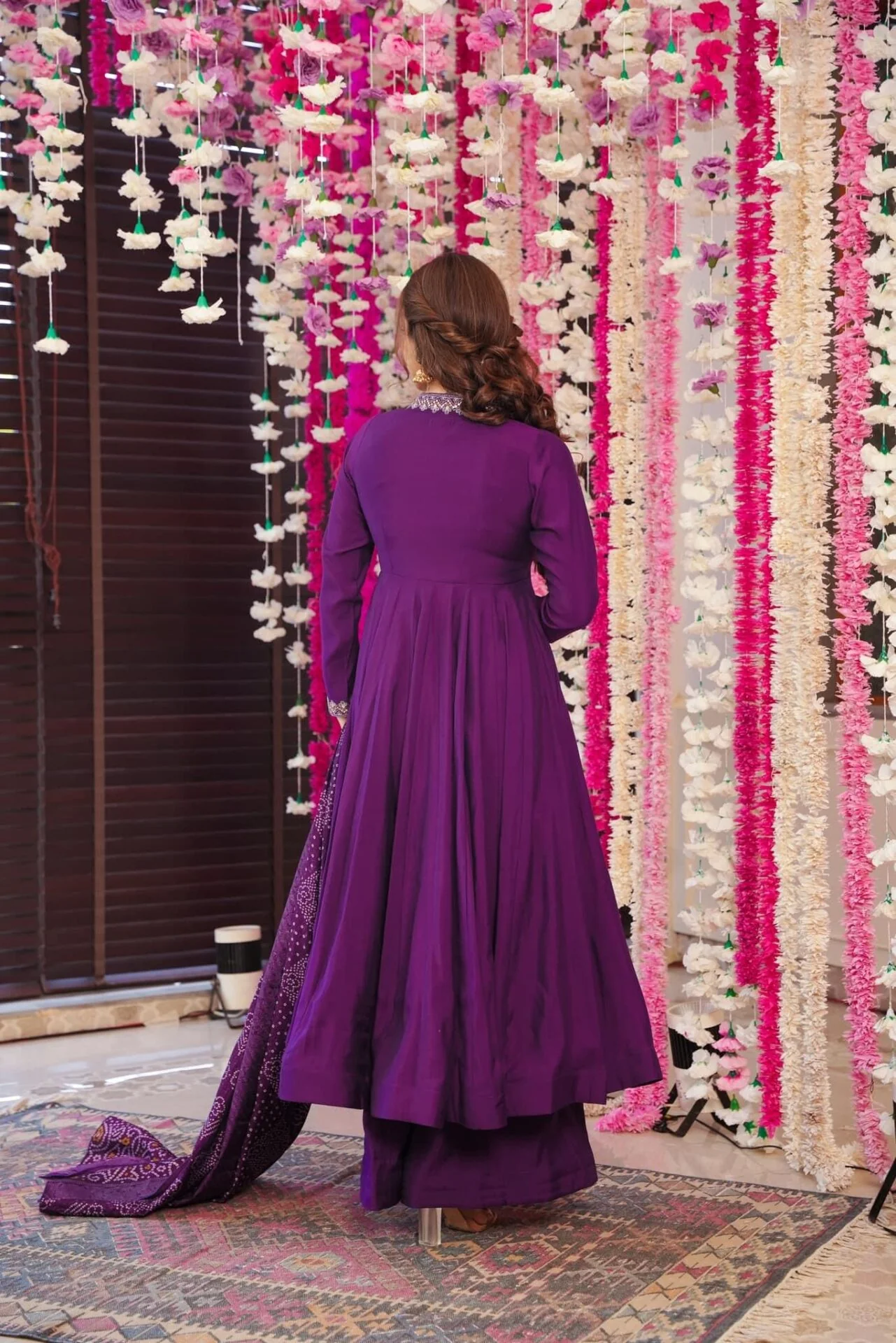 Dreamy purple Muslin suit set - Image 4