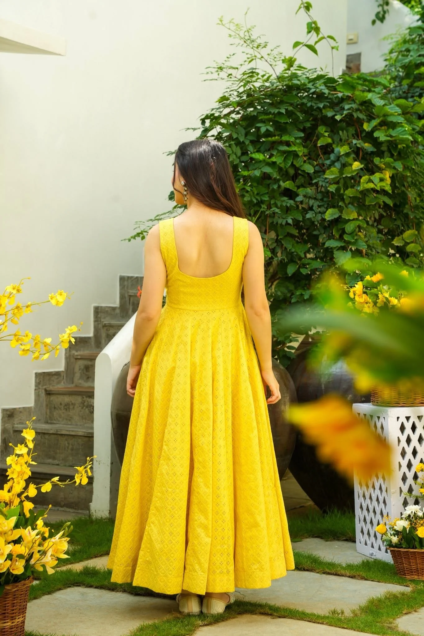 Fairy Yellow Cotton Kurta Set - Image 4