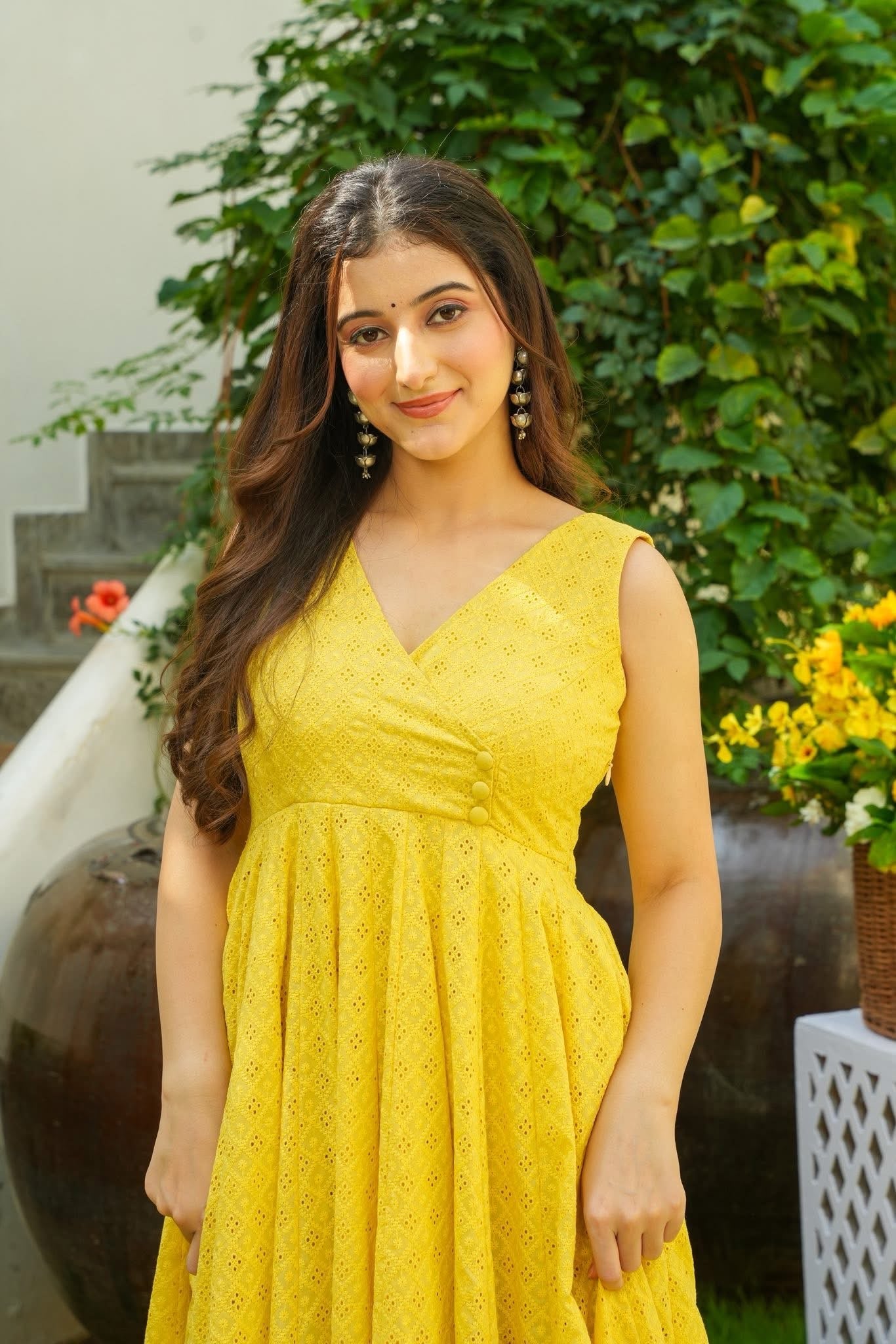 Fairy Yellow Cotton Kurta Set - Image 5