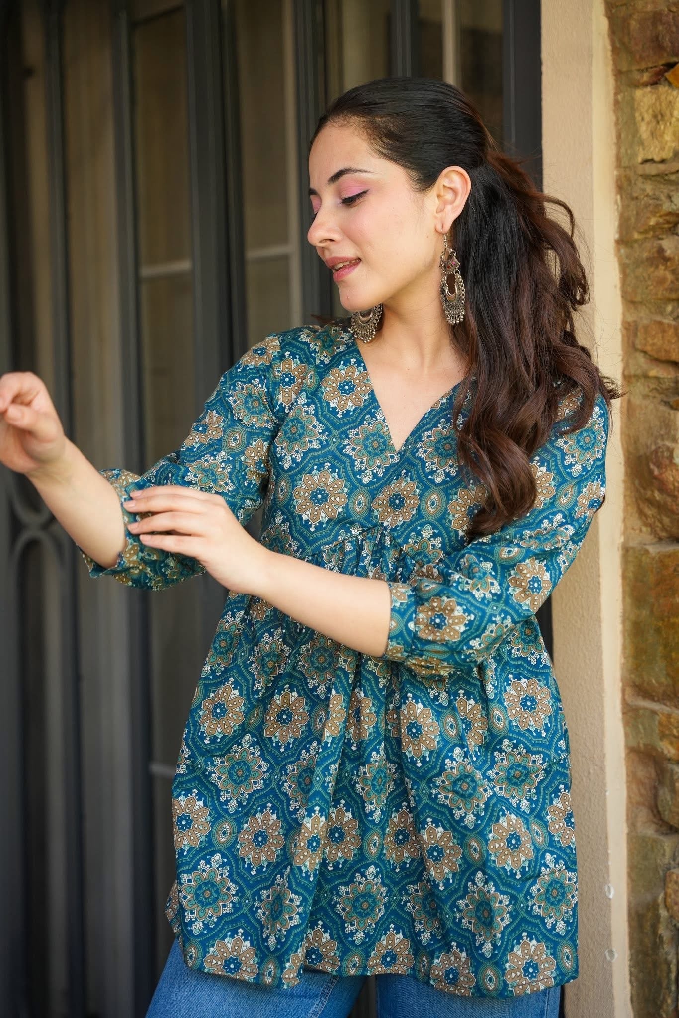 Flora Flare Cotton Top - Image 5