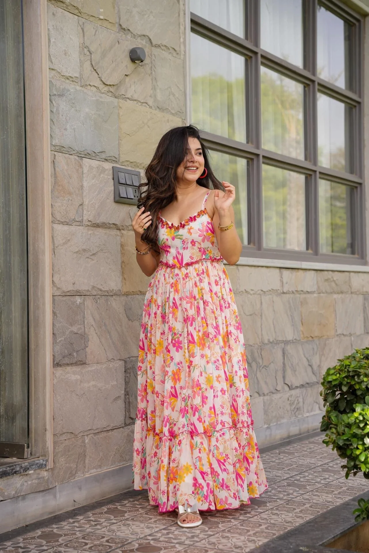 Florence chinon floral dress - Image 3