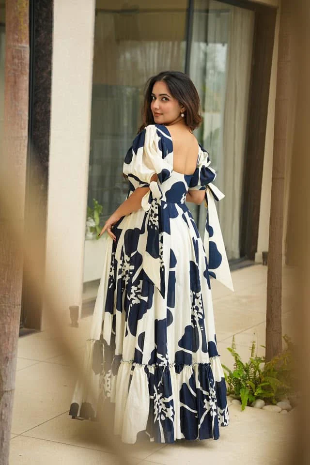 Galaxy white cotton maxi - Image 5