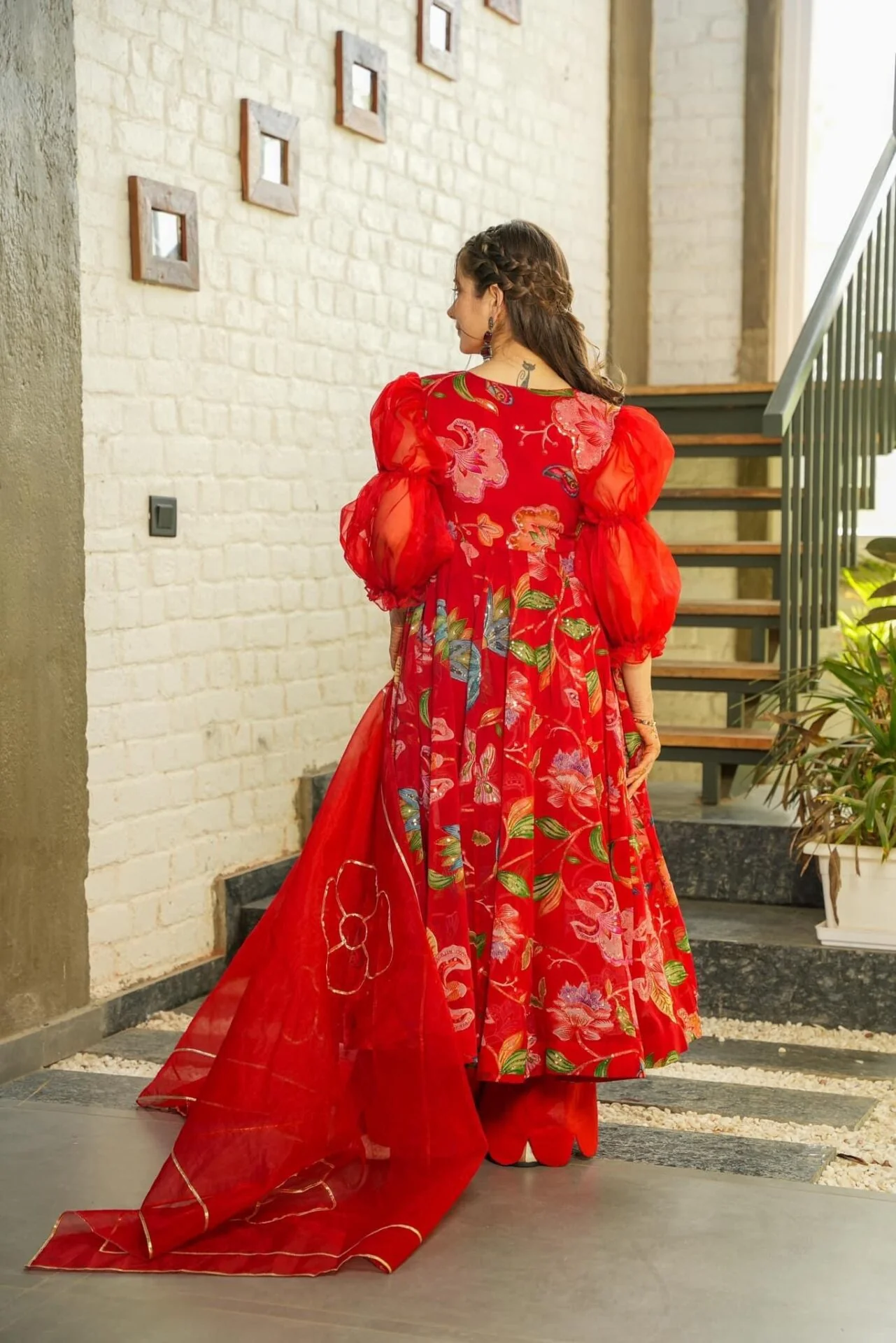 Grishma red suit set - Image 4