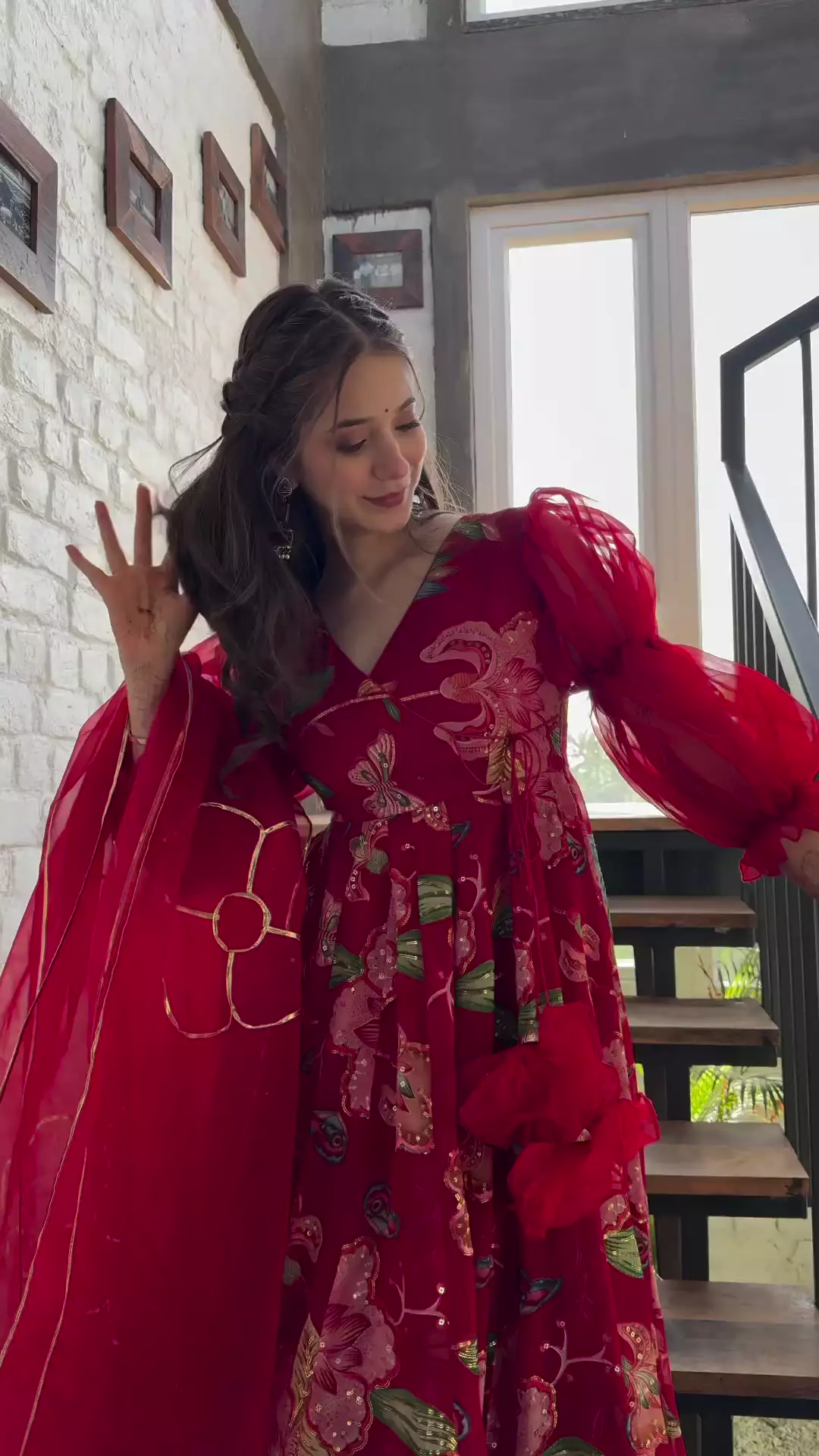 Grishma red suit set - Image 6