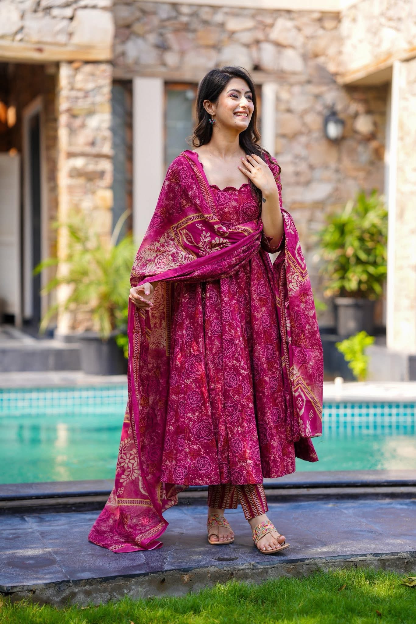 Gulaabi Baagh Cotton Suit Set - Image 3