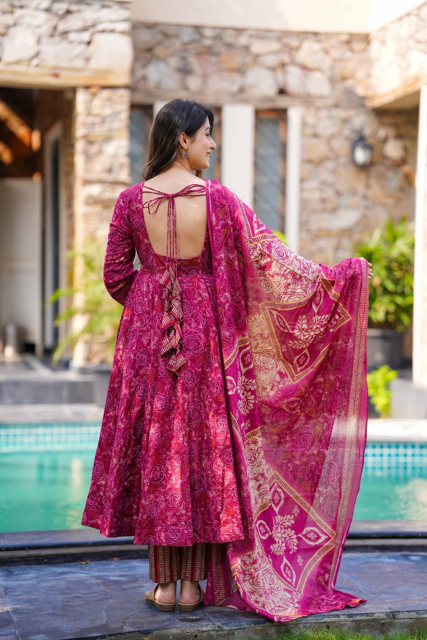 Gulaabi Baagh Cotton Suit Set - Image 4