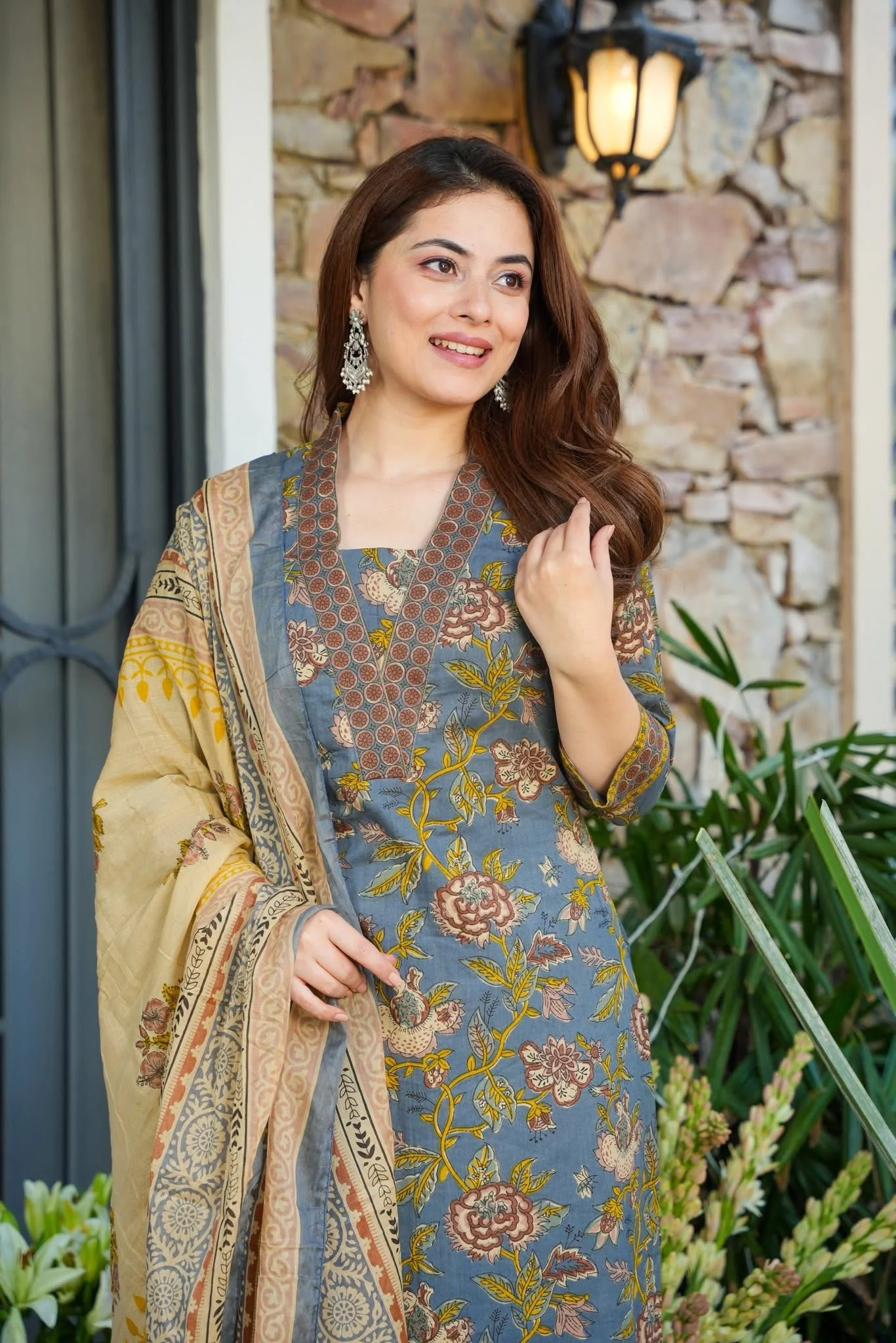 Gulpriya Floral Cotton Kurta Set - Image 5