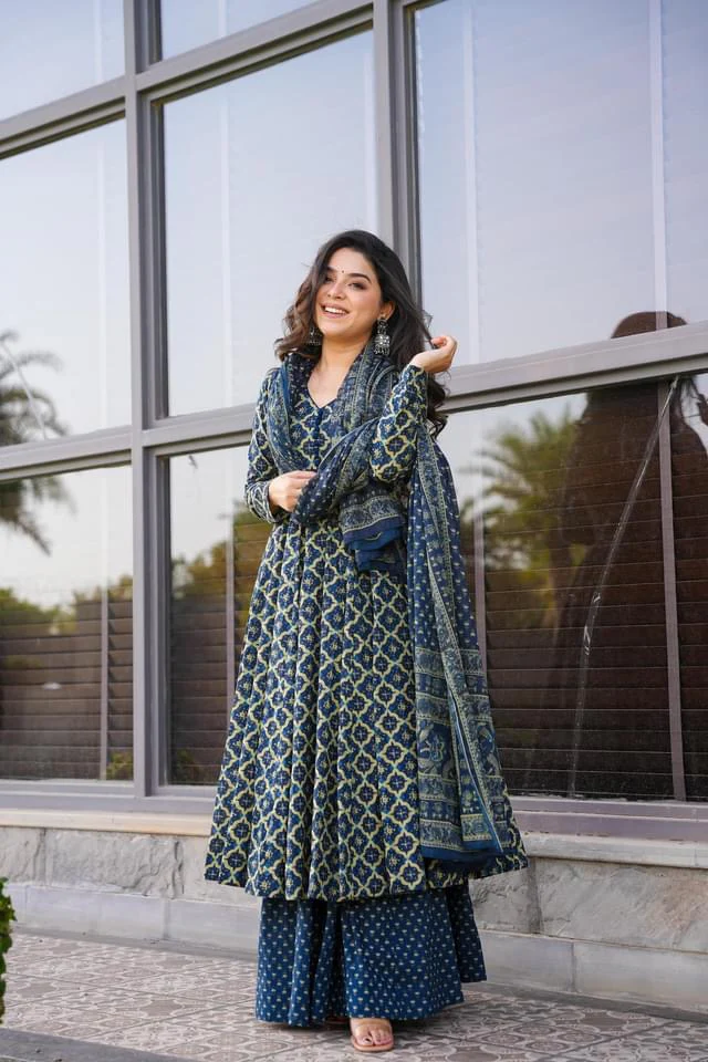 Jade tide cotton suit set - Image 4