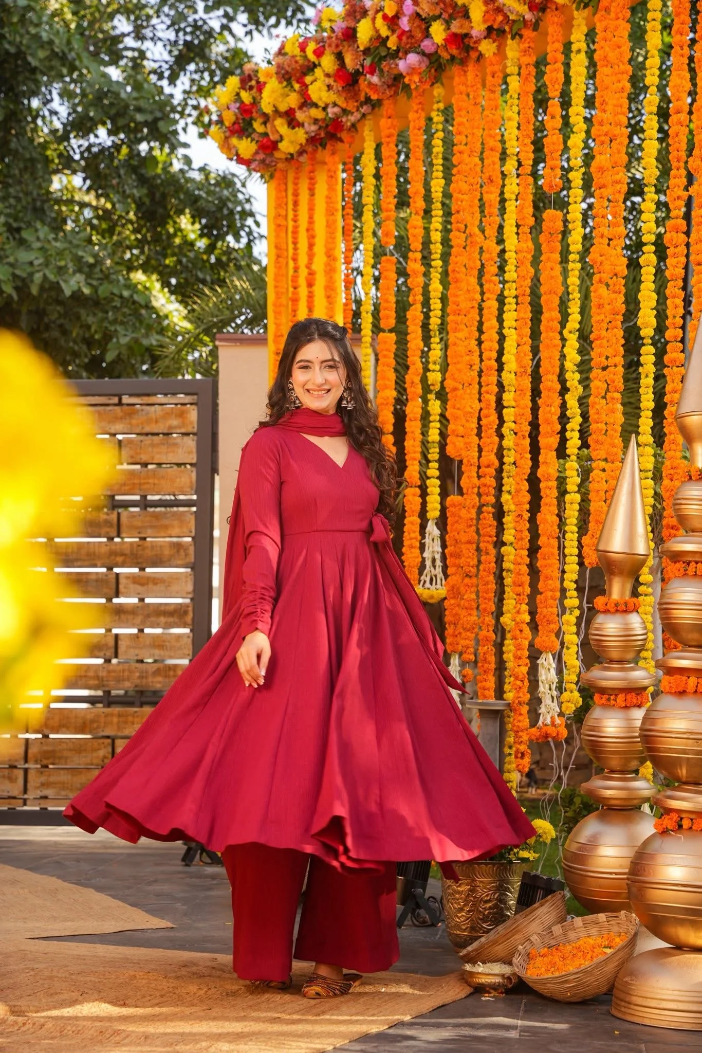 Jitisha Cotton Anarkali Suit Set - Image 3