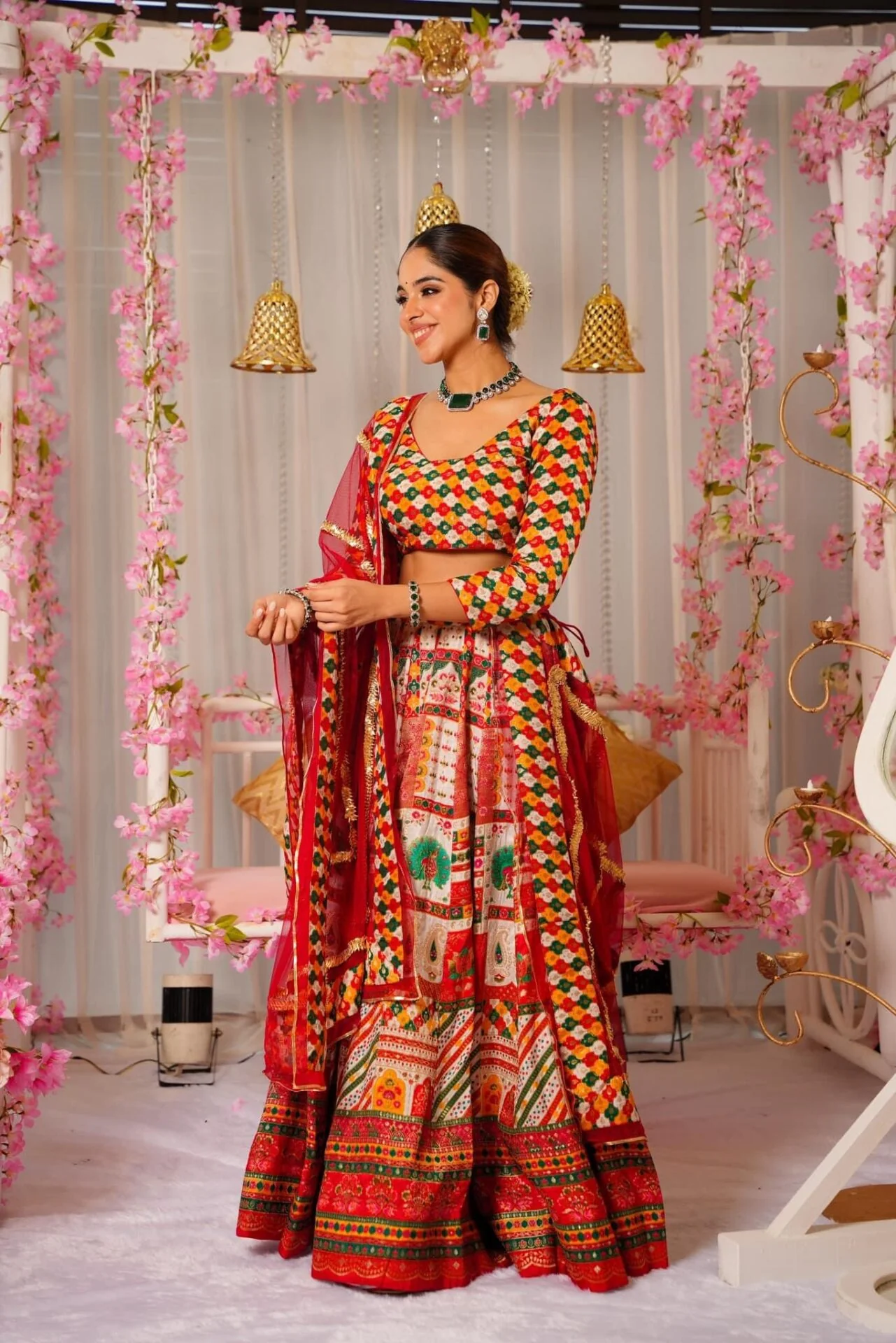 Lakshmi silk lehenga set - Image 2