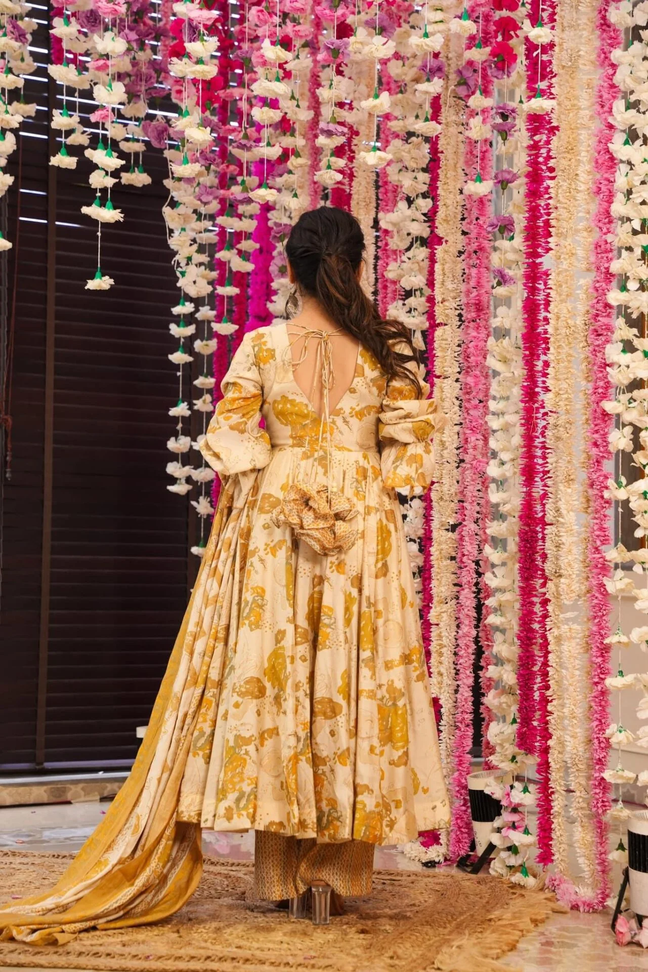 Leah yellow muslin suit set - Image 5