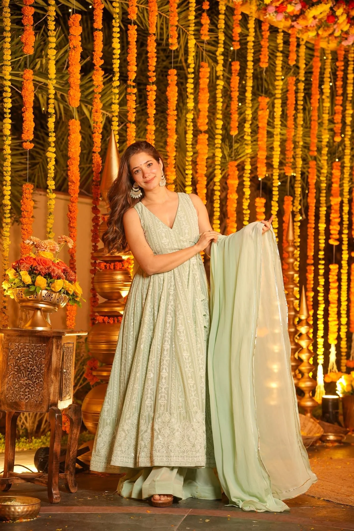 Lumi Regal Embroidered Georgette Suit Set - Image 4