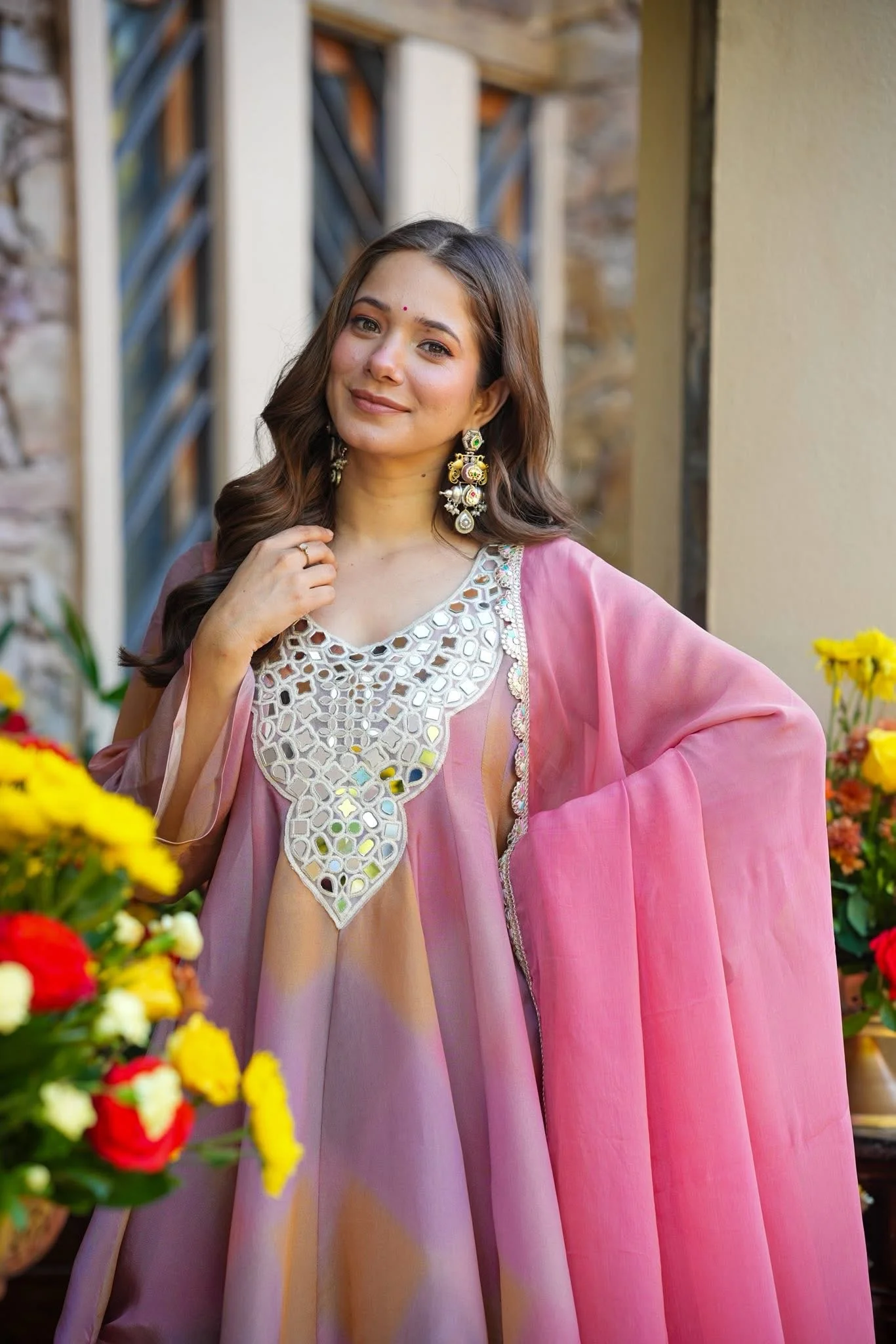 Mehranya Blush Sharara Set - Image 6