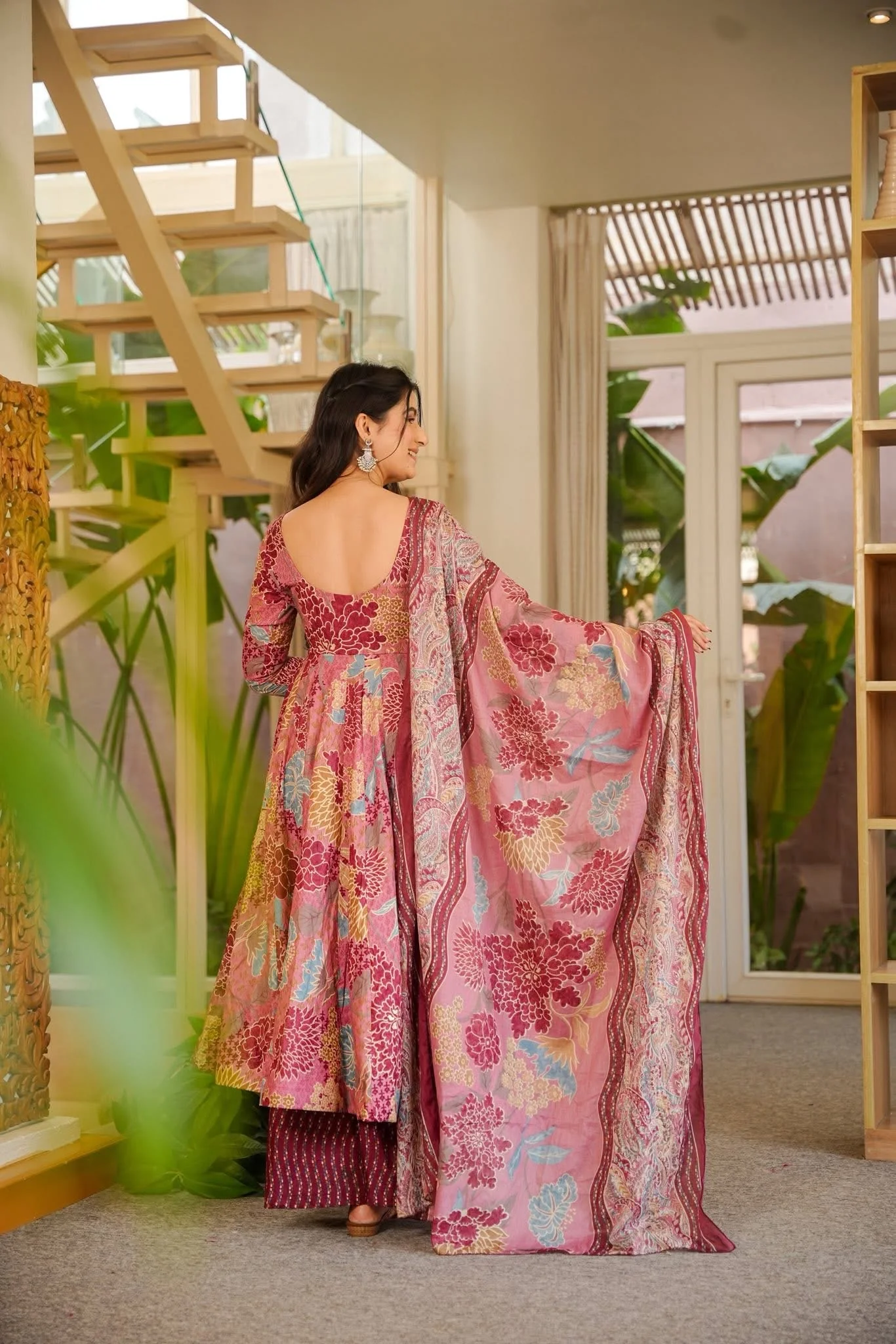 Mridhula Cotton Anarkali Suit Set - Image 5