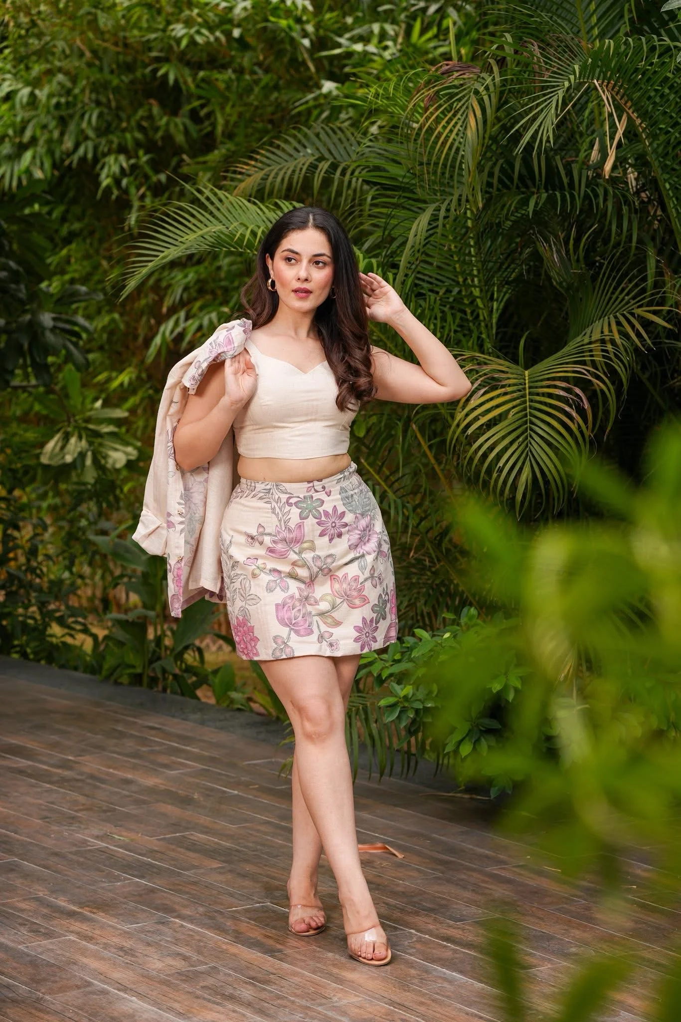 Nayeli Nude Flora Cord Set - Image 2