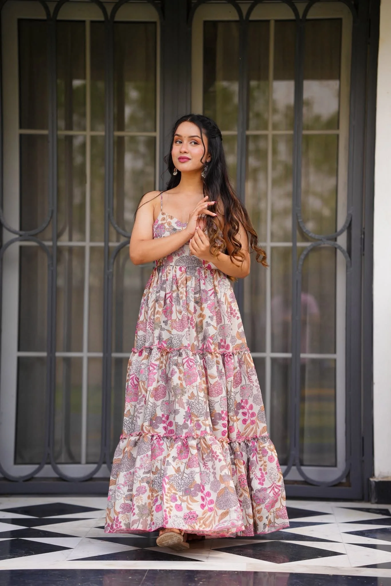 Ornate Petals Maxi Dress - Image 3