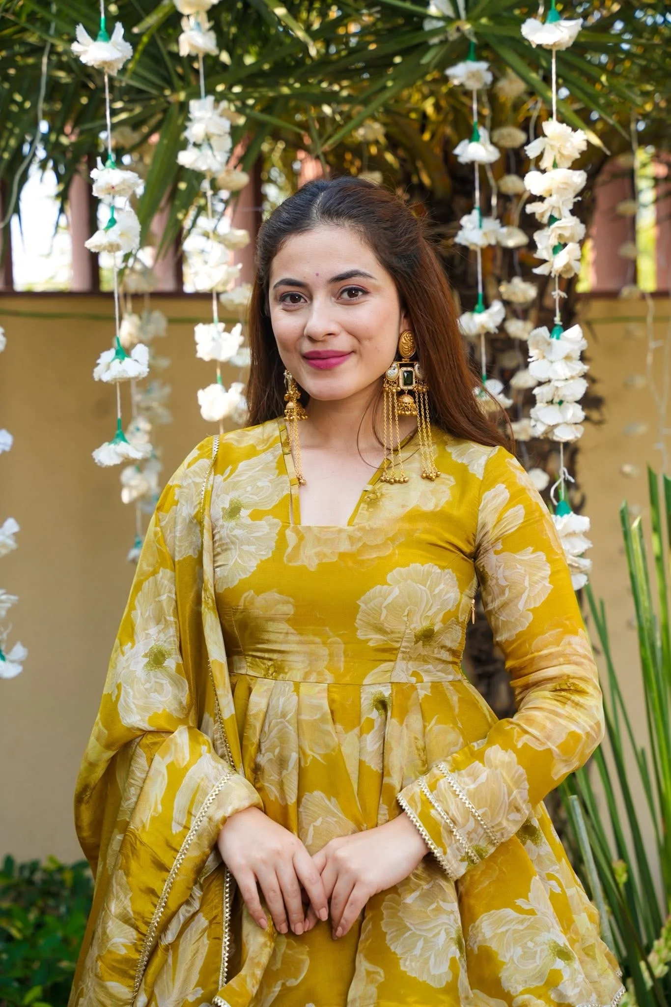 Orvina Mustard Floral Sharara Set - Image 5