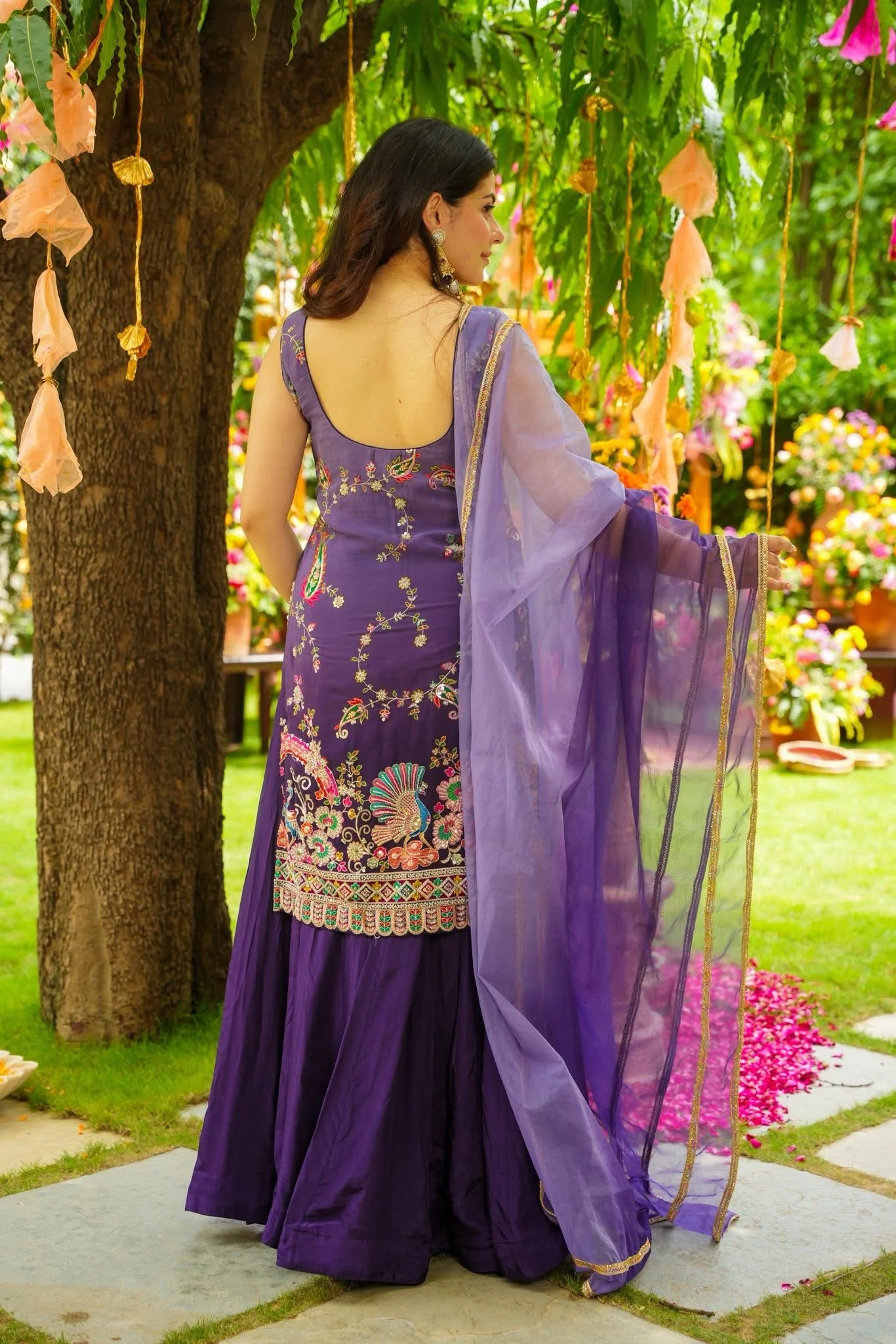 Peacock Majesty Sharara Set - Image 5