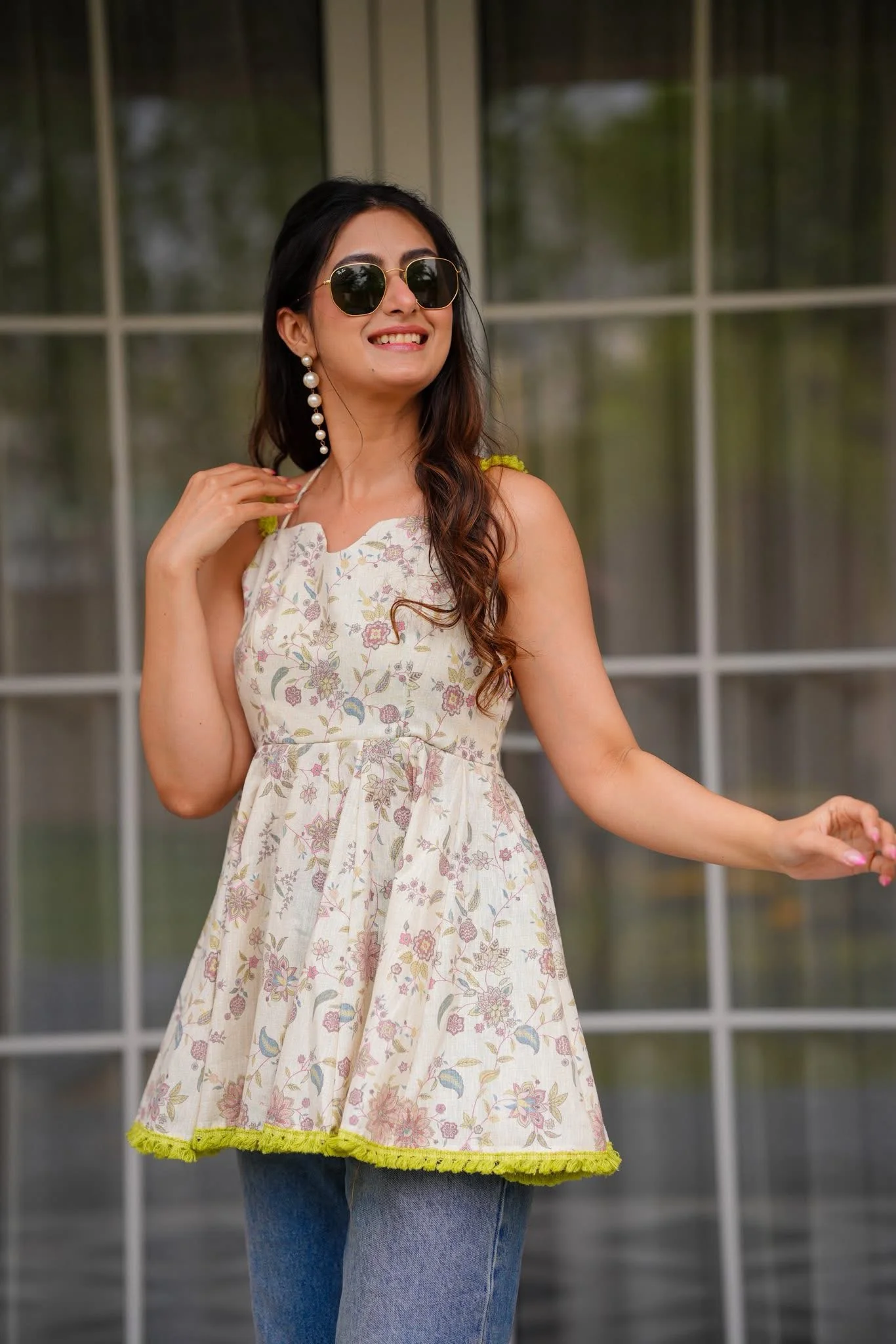 Peplum Bloom Top - Image 4