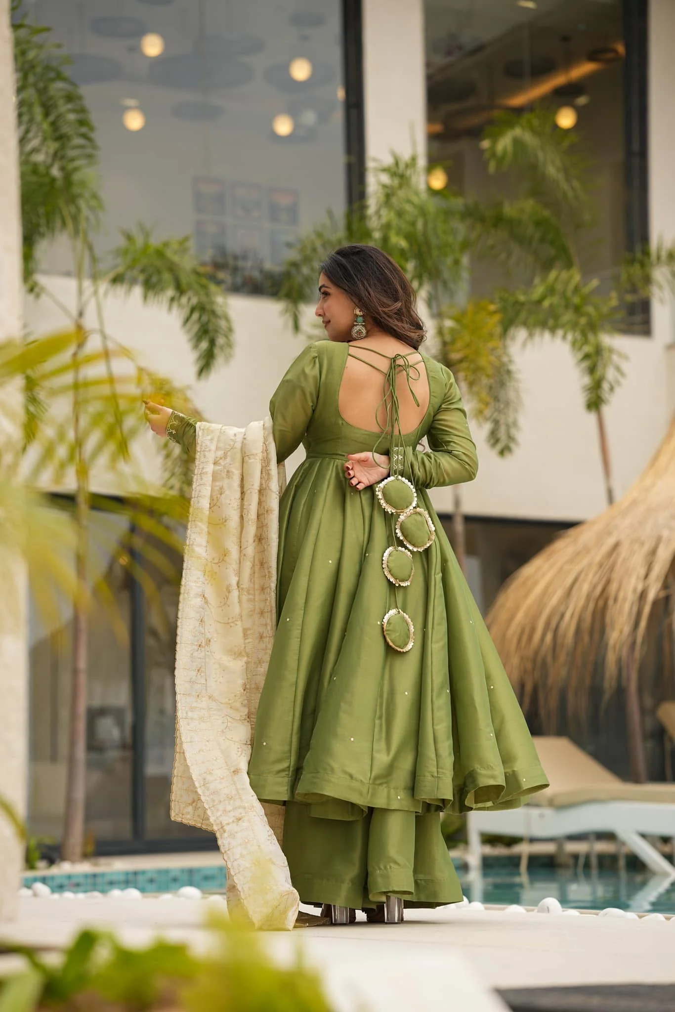 Pista green cosmos suit set - Image 5