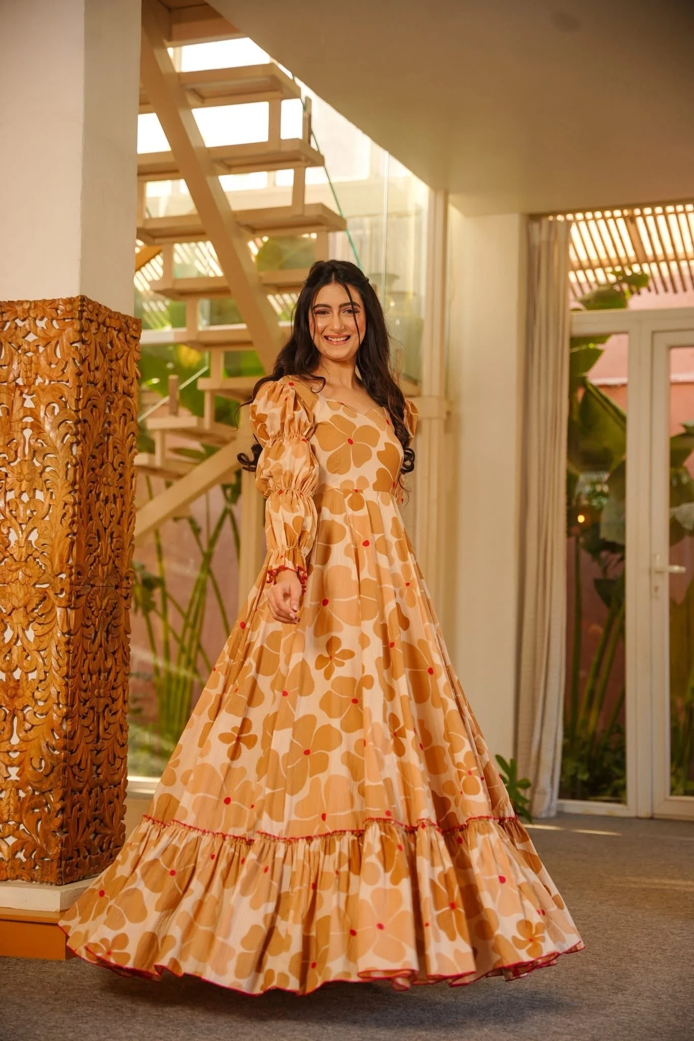Prashasti Cotton Maxi Dress - Image 3