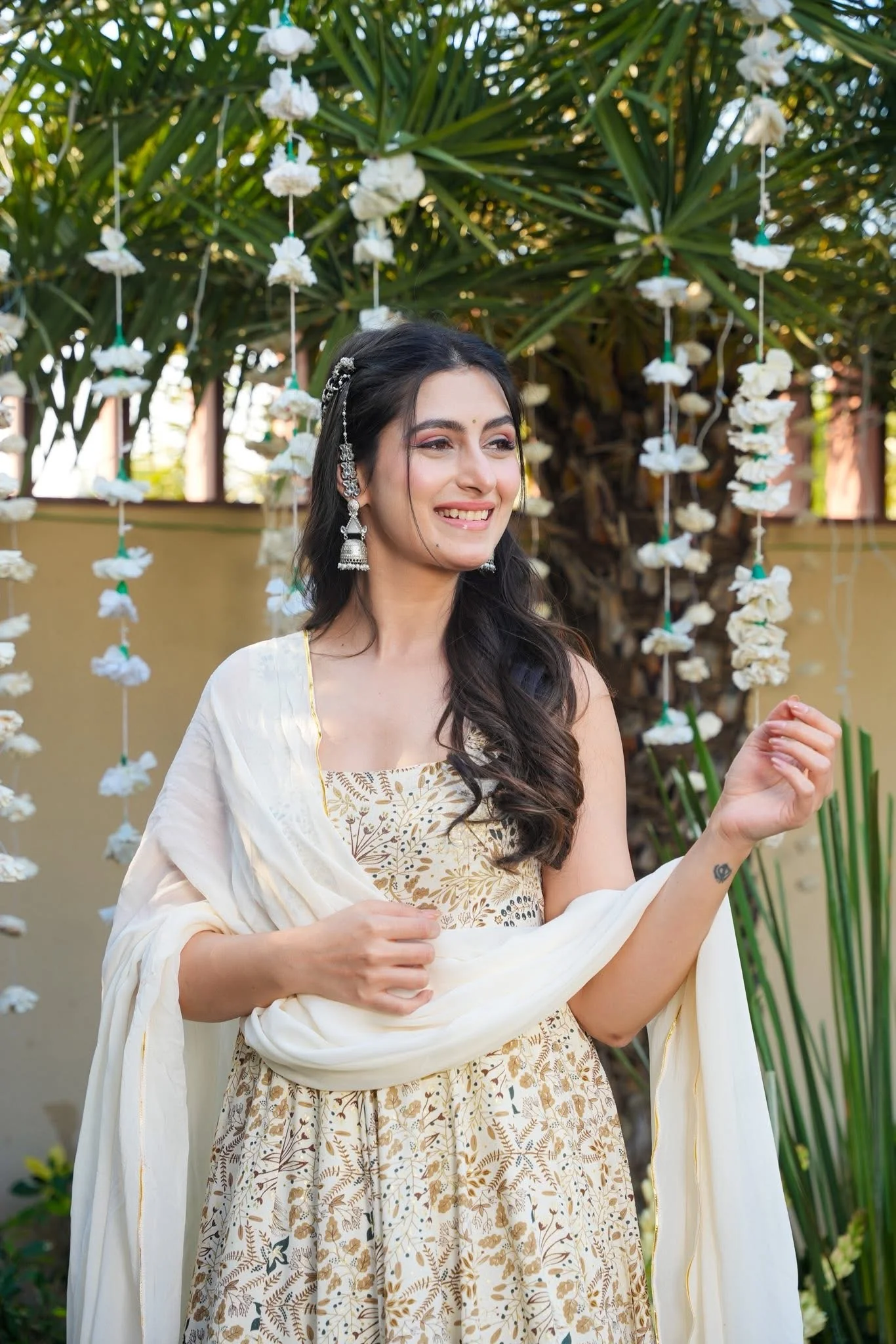 Purecot Rayon White Maxi Set - Image 6