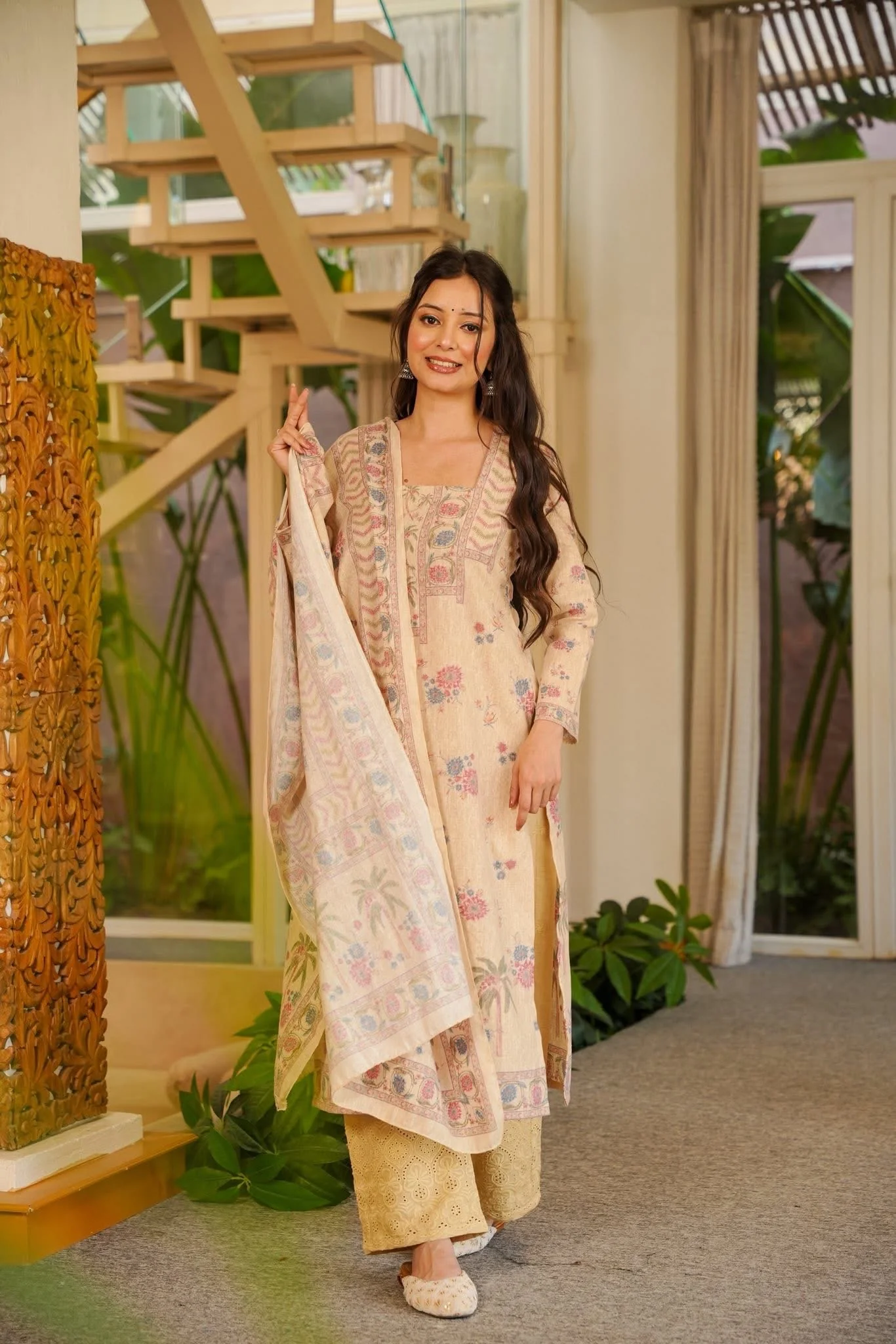 Raksha Printed Cotton Kurta Set