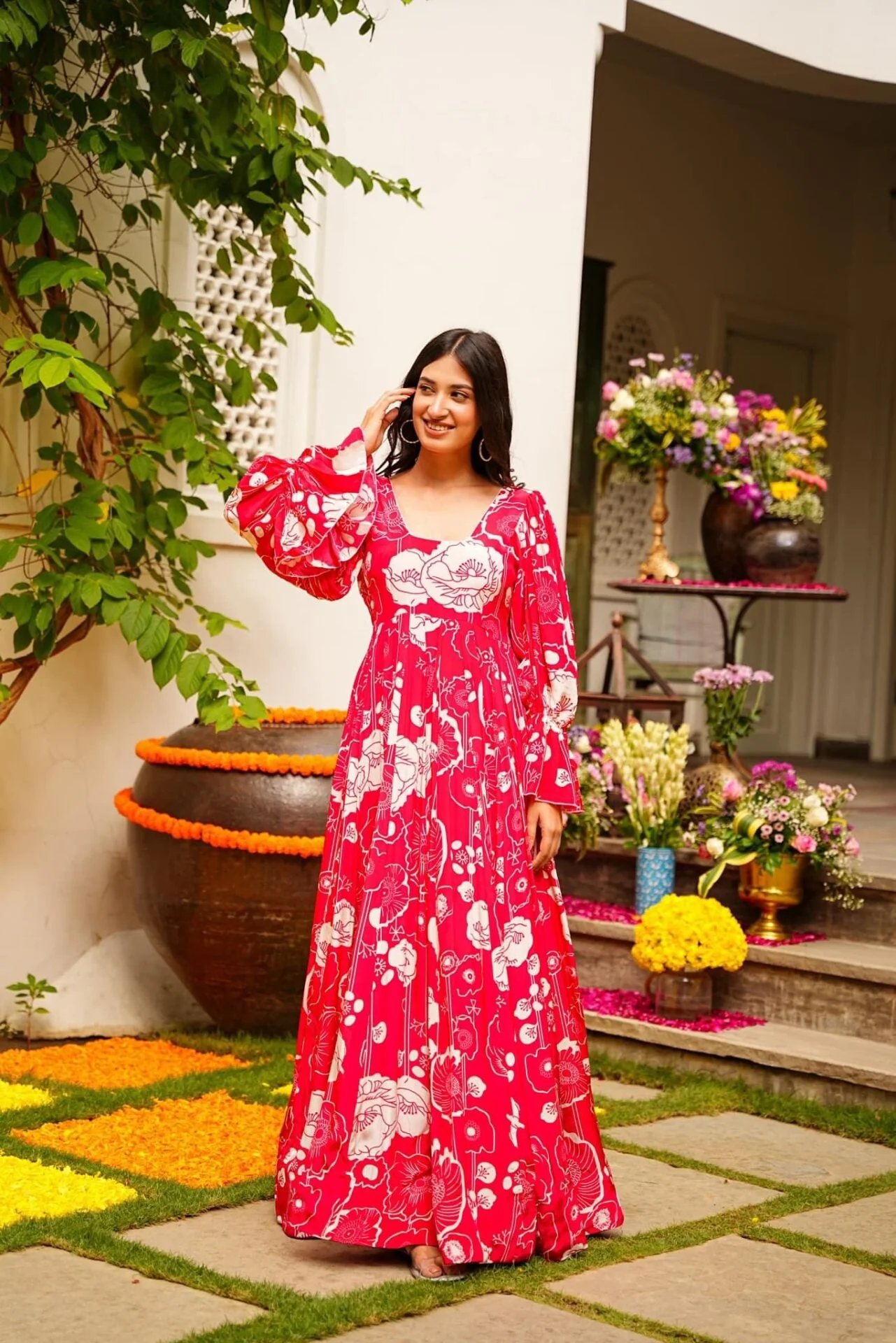 Rosie red chinon maxi - Image 2