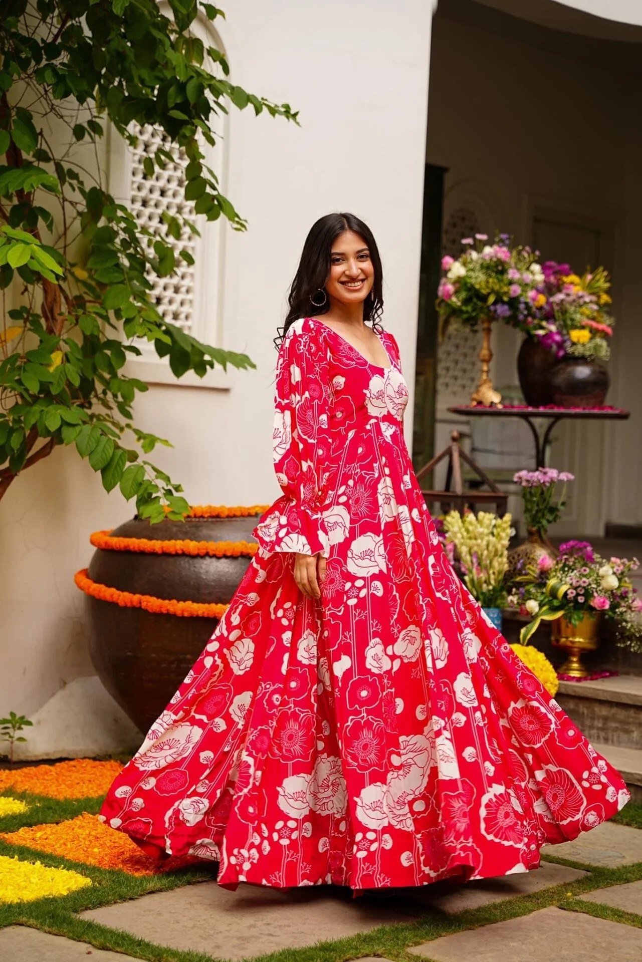 Rosie red chinon maxi - Image 3