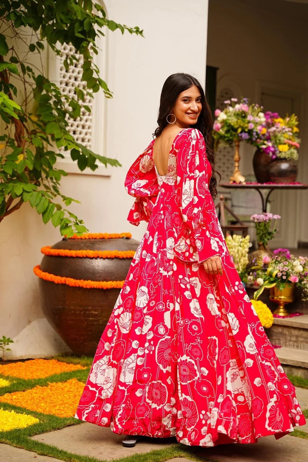 Rosie red chinon maxi - Image 5