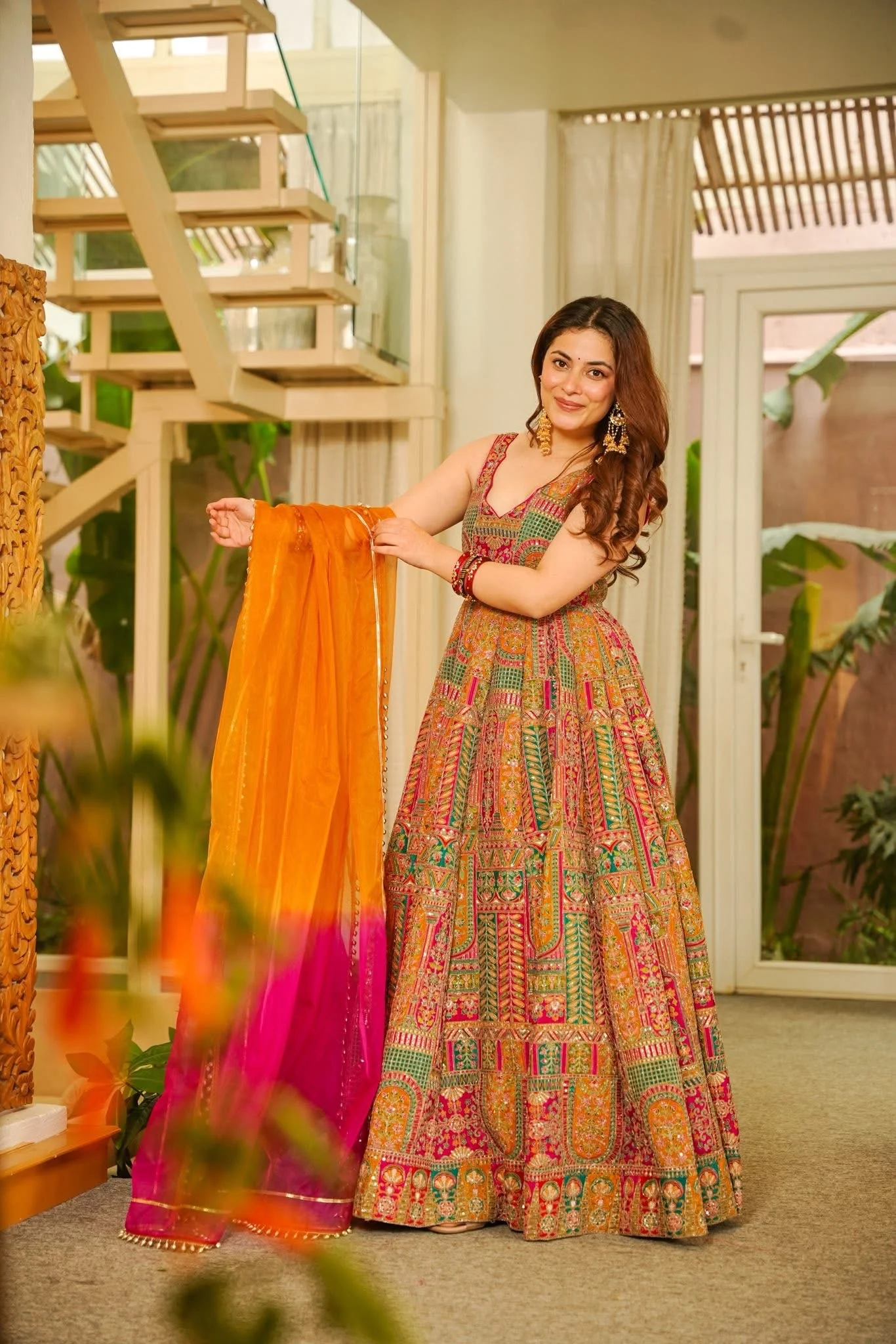 Ruhzaar Heavy Embroidered Maxi Set - Image 2