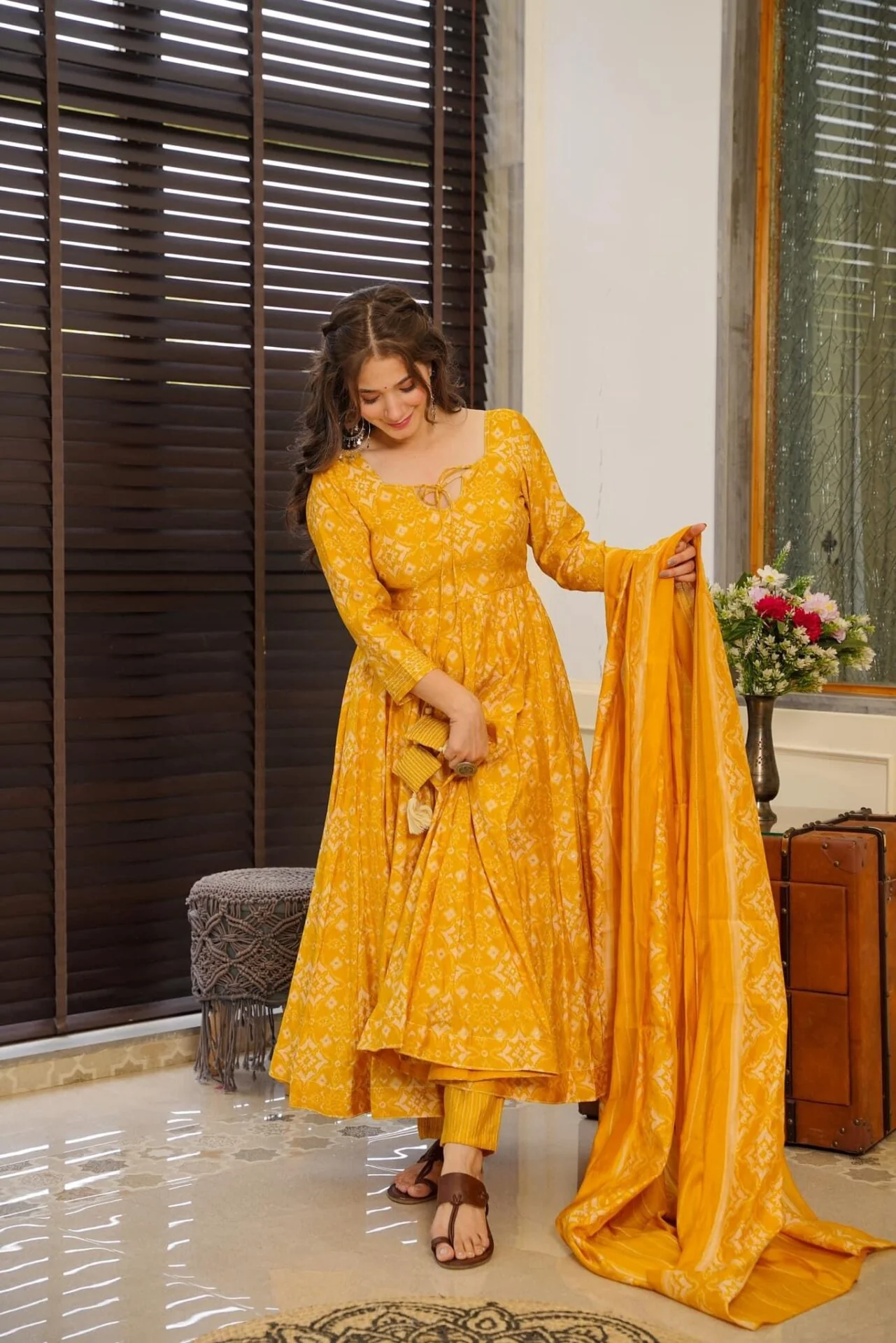 rutvi yellow suit set - Image 3