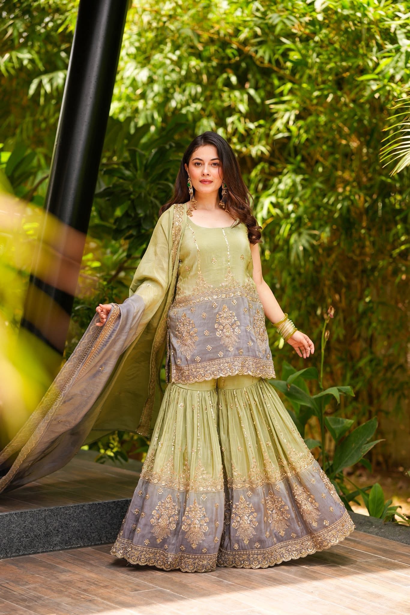 Saisha Cosmos Sharara Set - Image 3