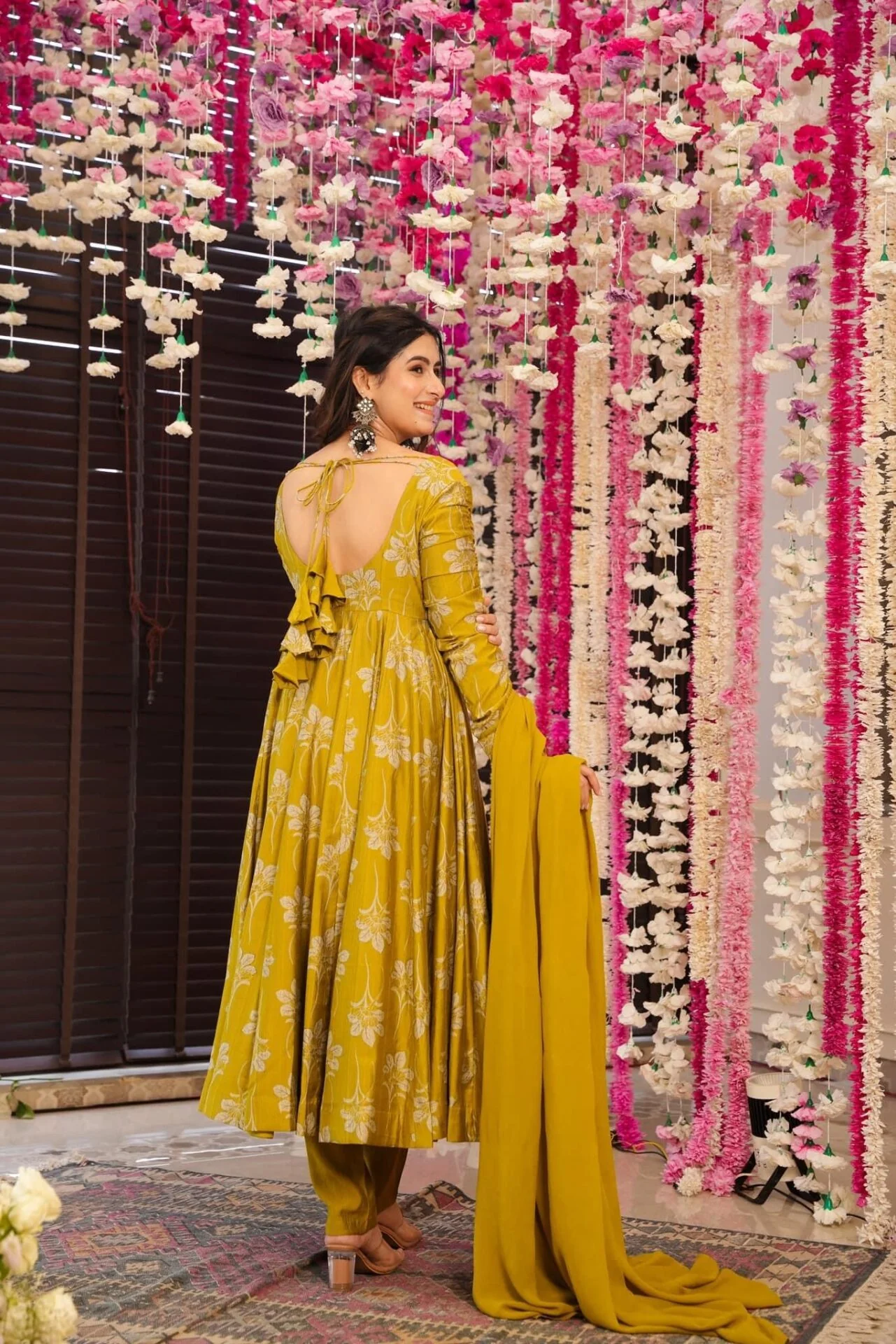 Sangria Muslin floral suit set - Image 5