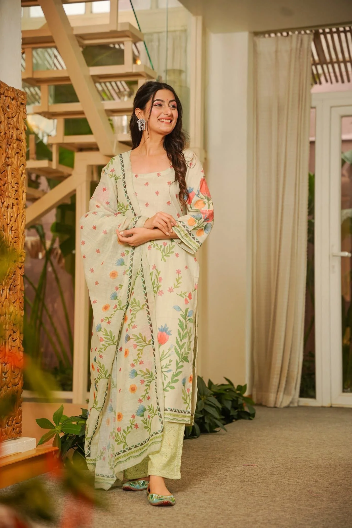 Sarvy Printed Cotton Kurta Set - Image 3