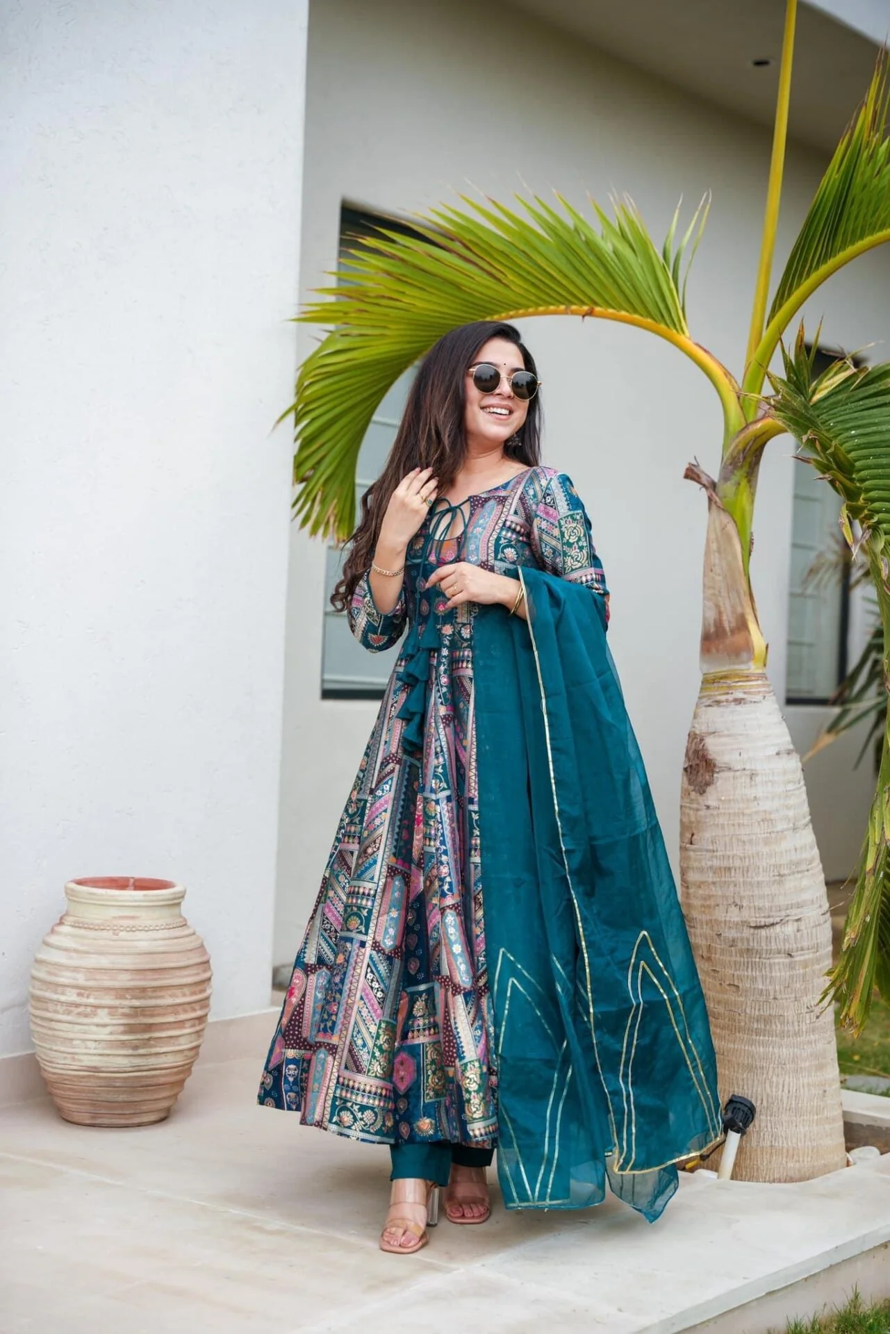 Shining bright silk suit set - Image 3