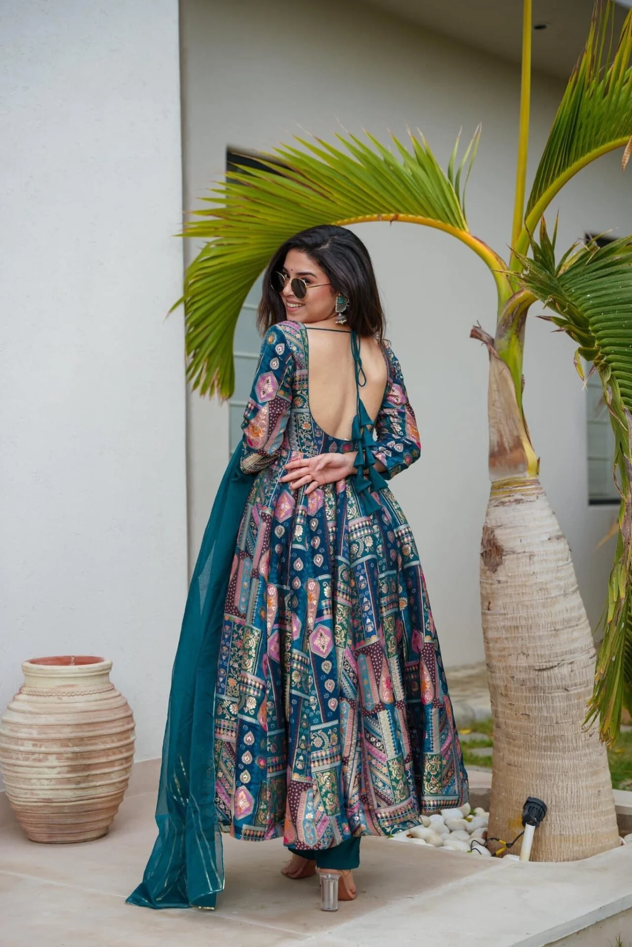 Shining bright silk suit set - Image 5