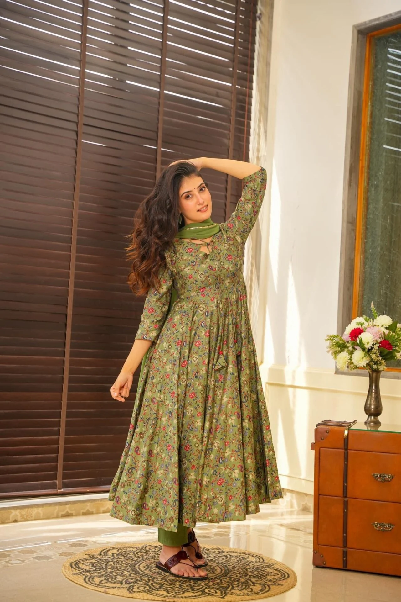sowmya muslin suit set - Image 3