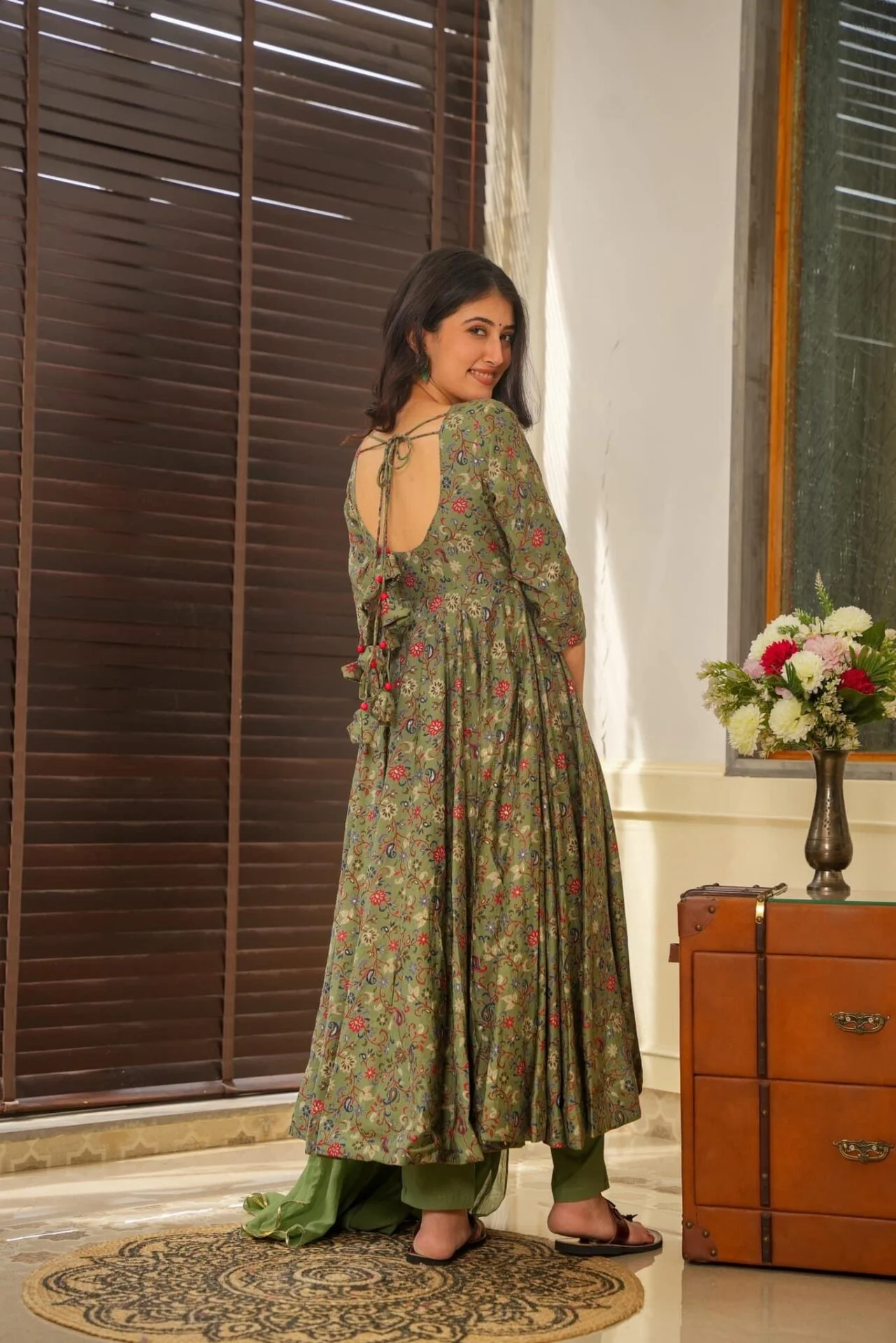 sowmya muslin suit set - Image 4
