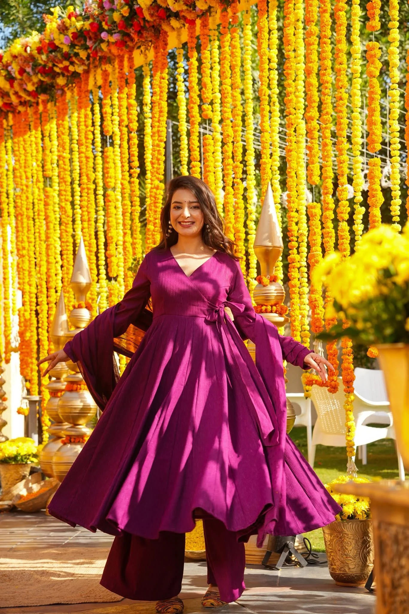 Suvarna Cotton Anarkali Suit Set - Image 2